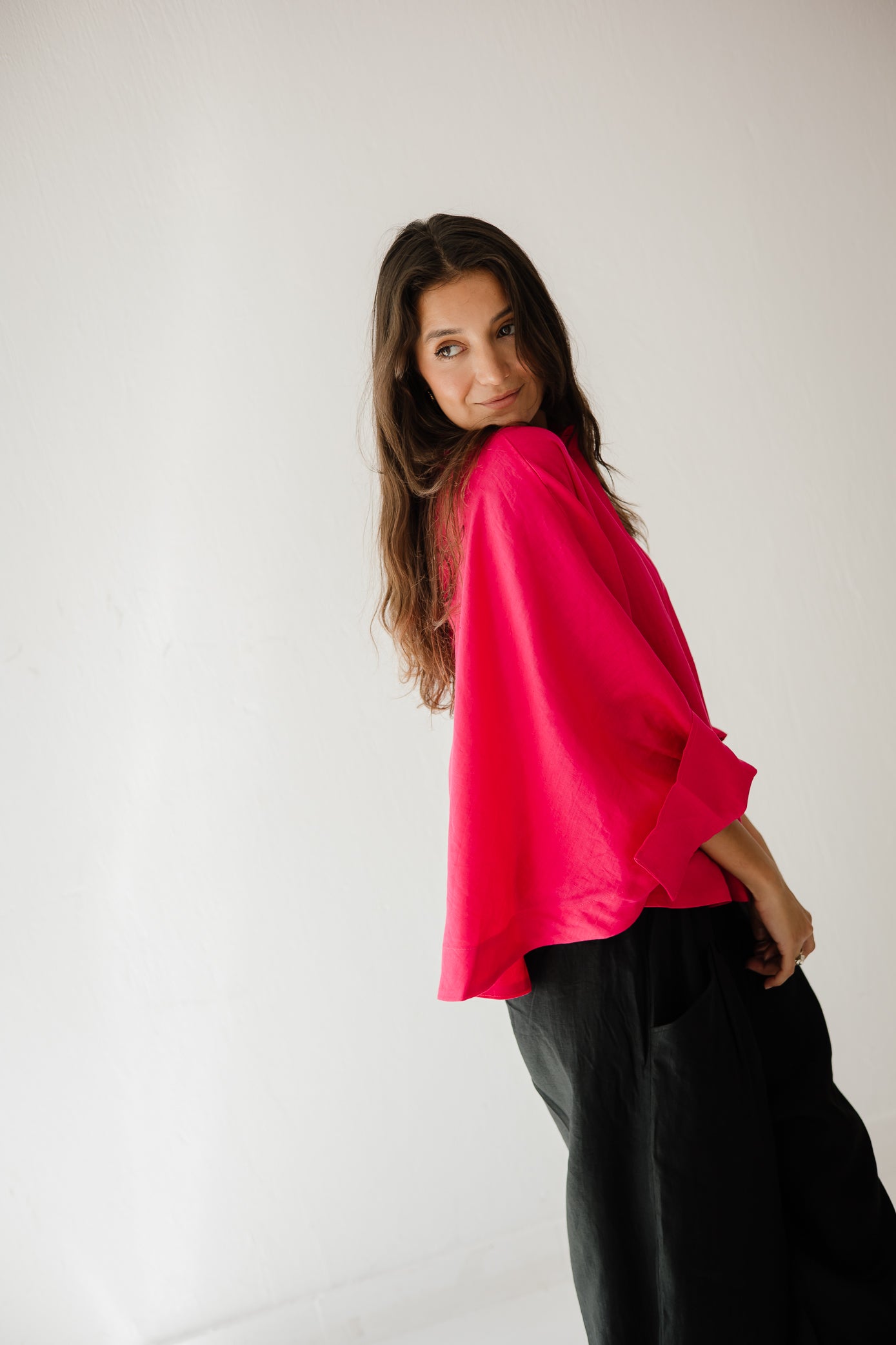 Butterfly Shirt In Fuchsia