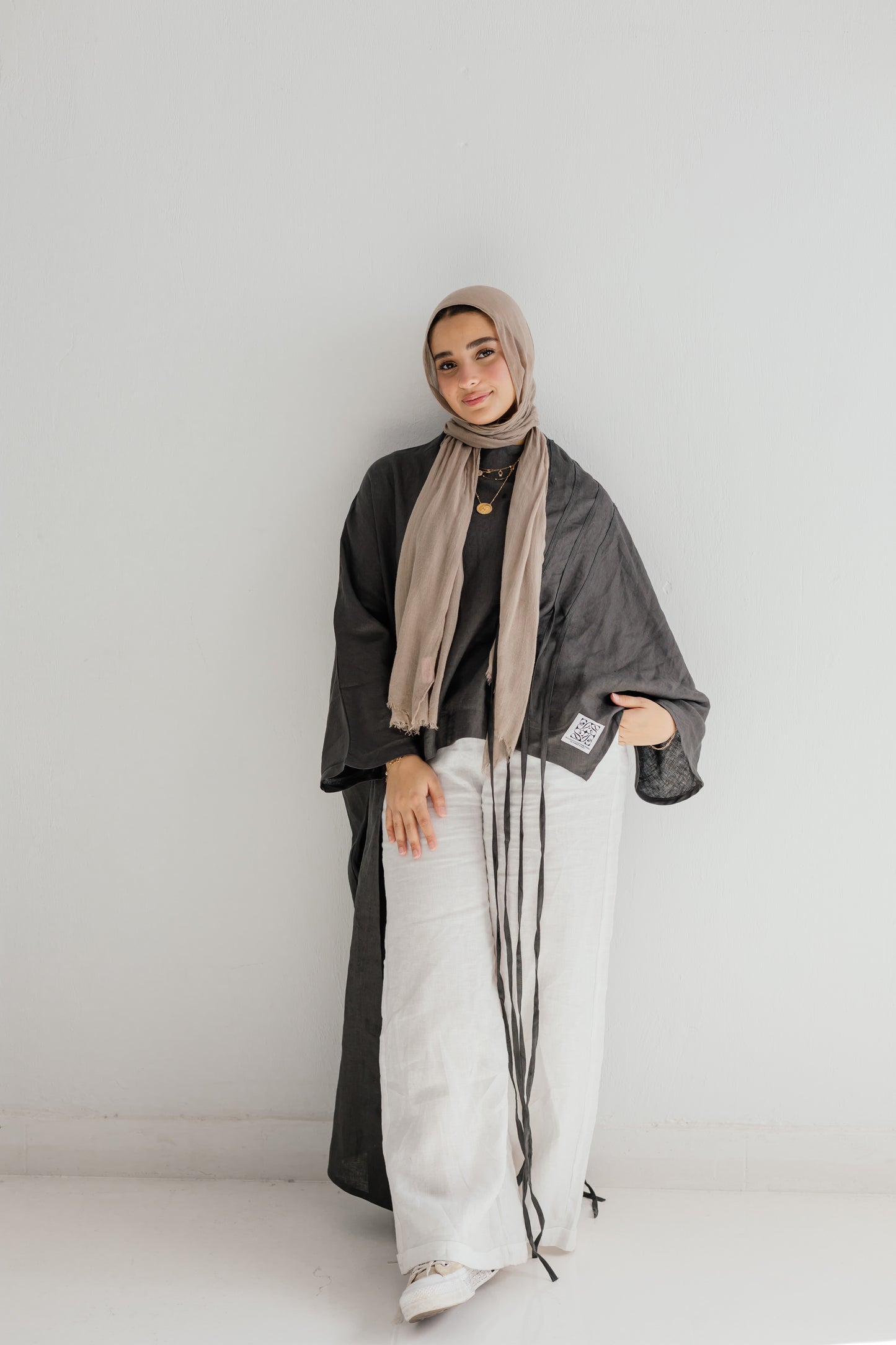 Side To Side Top In Dark-grey