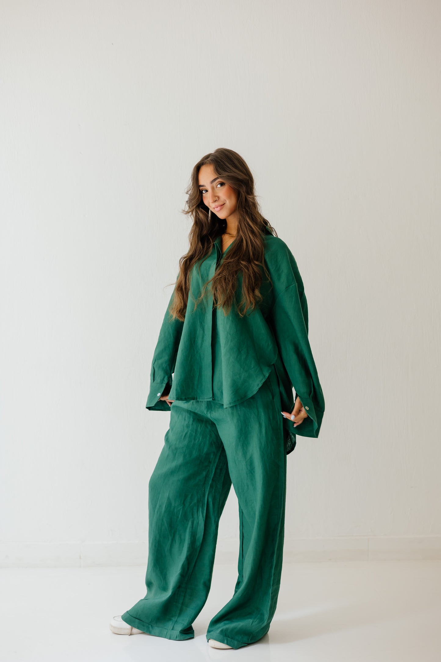 Basic Pant In Dark-green