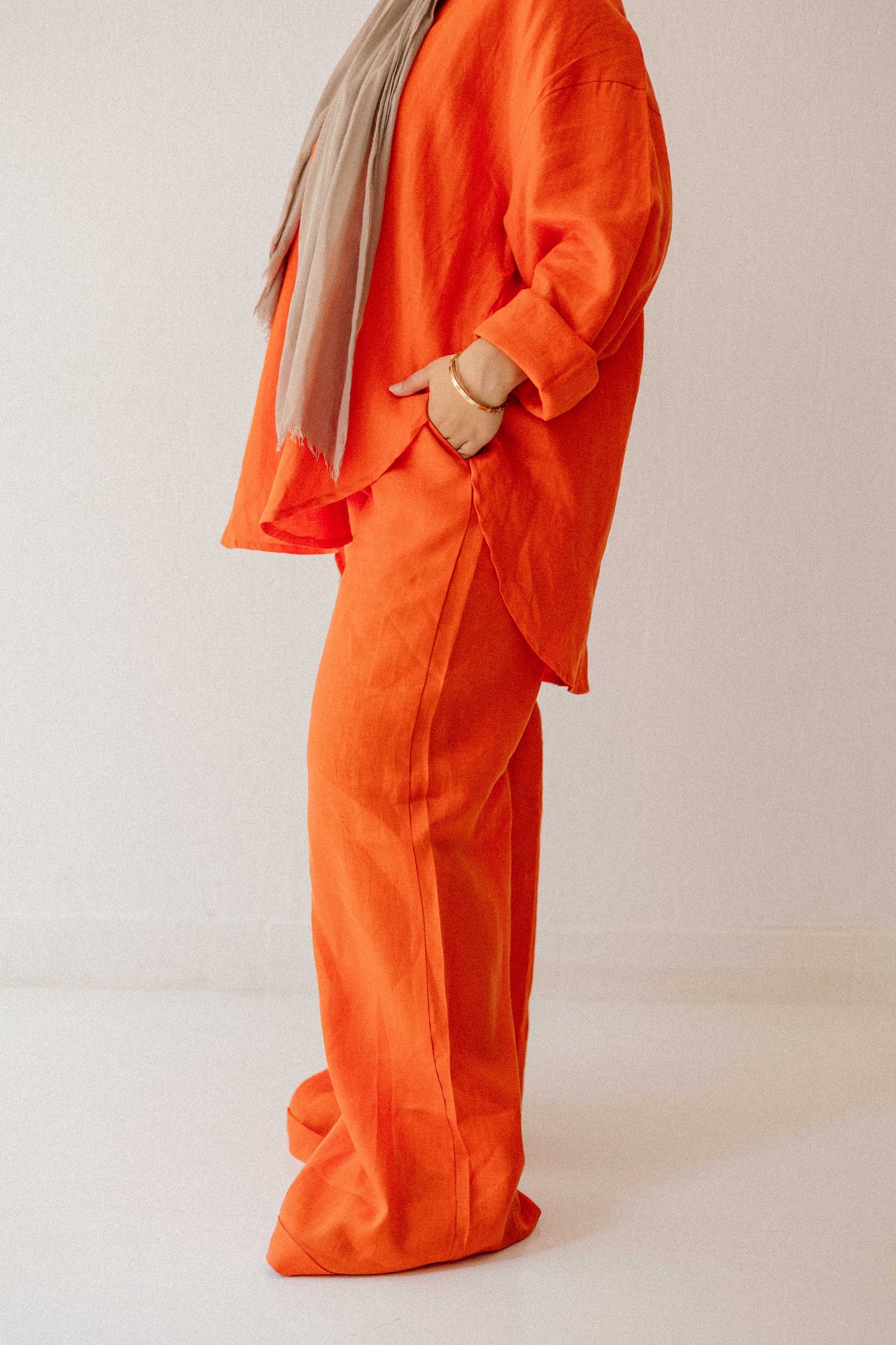 Basic Pant In Orange
