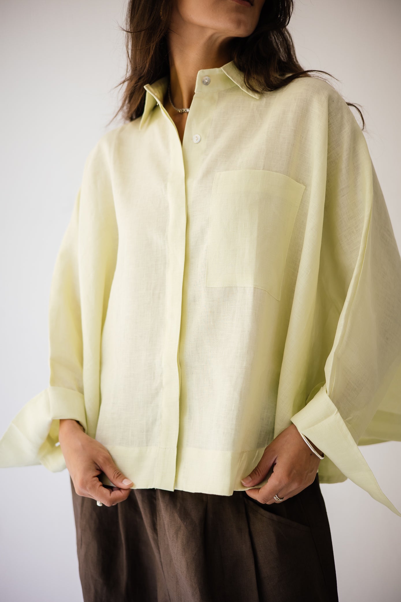 Butter-fly Shirt In Butter-yellow