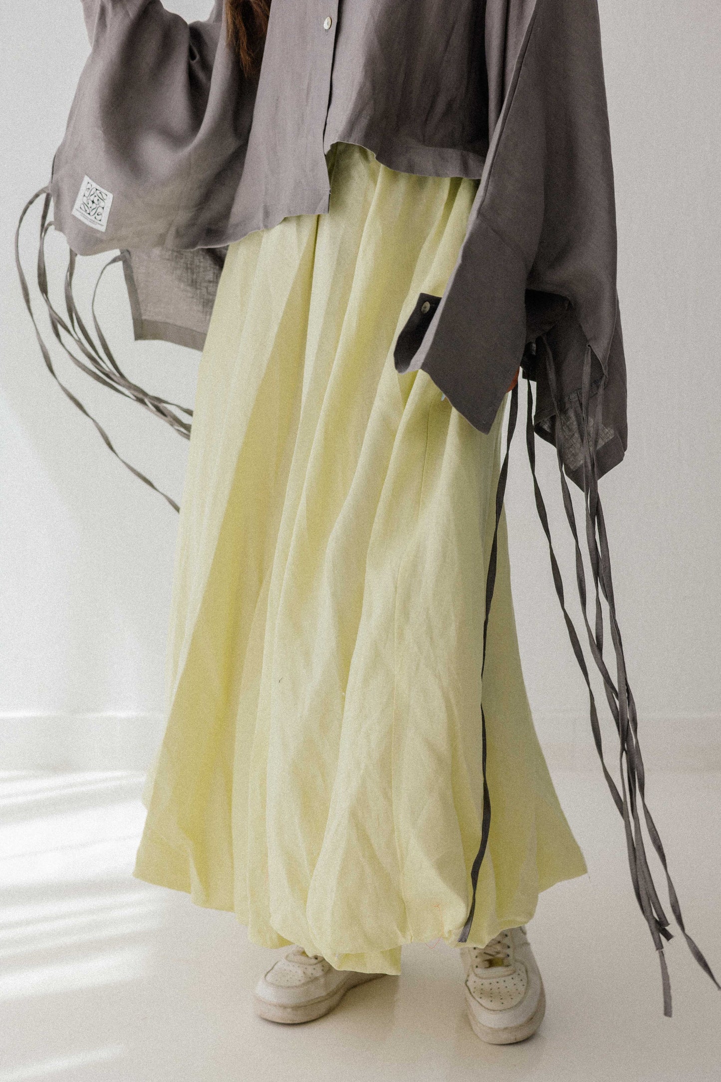 Balloon Skirt In Butter-Lemon