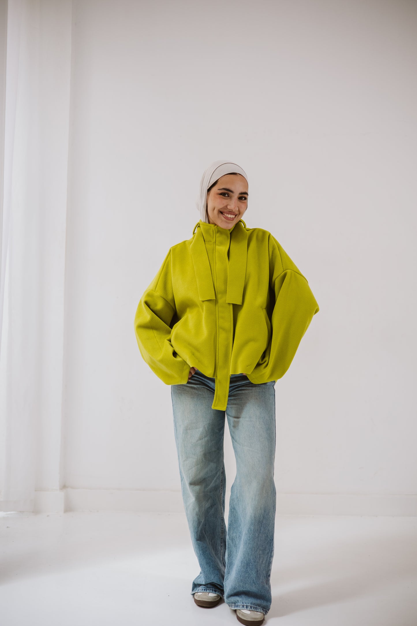 Short jackets in lime