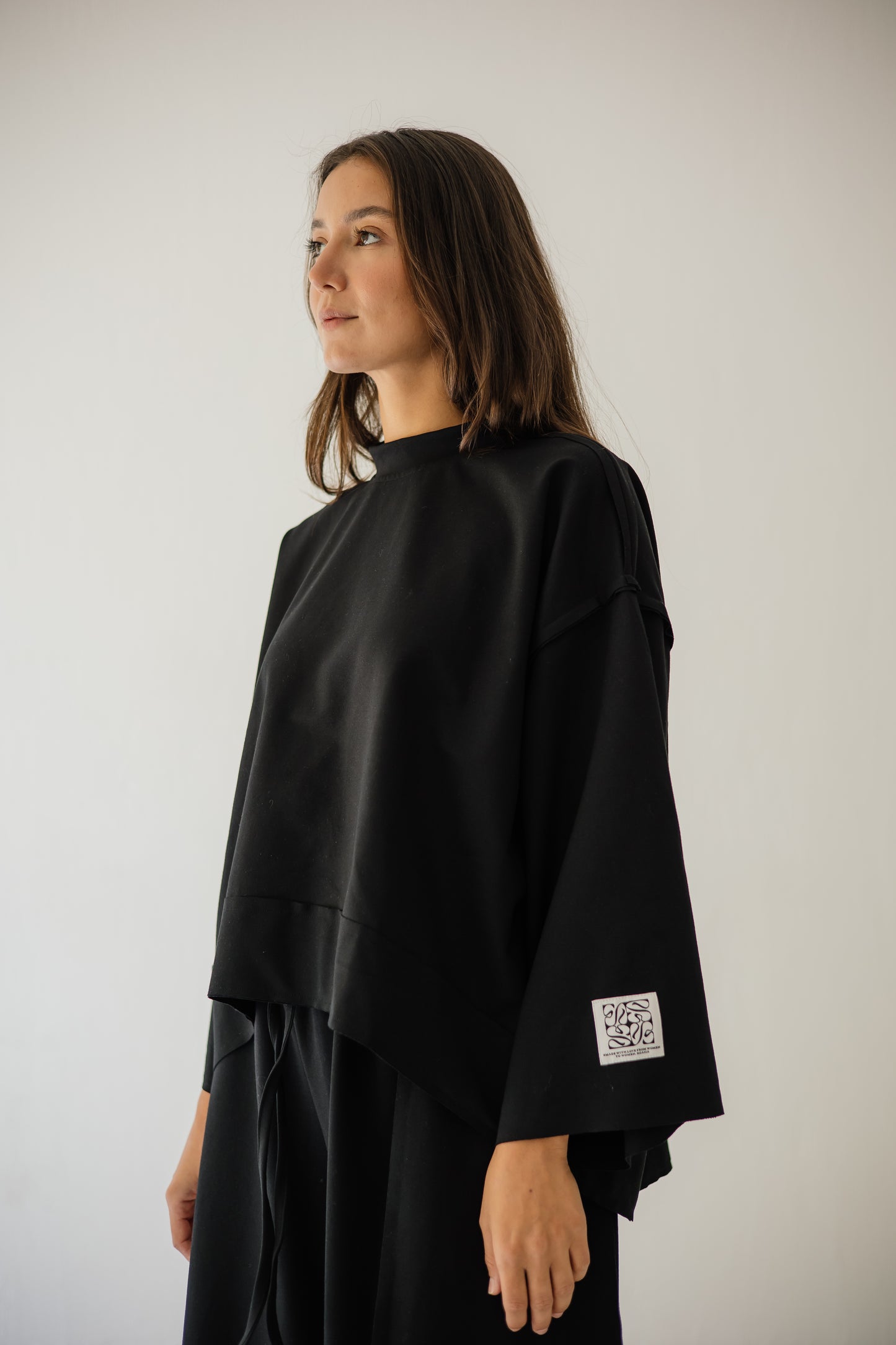 Pocket Cotton Set In Black