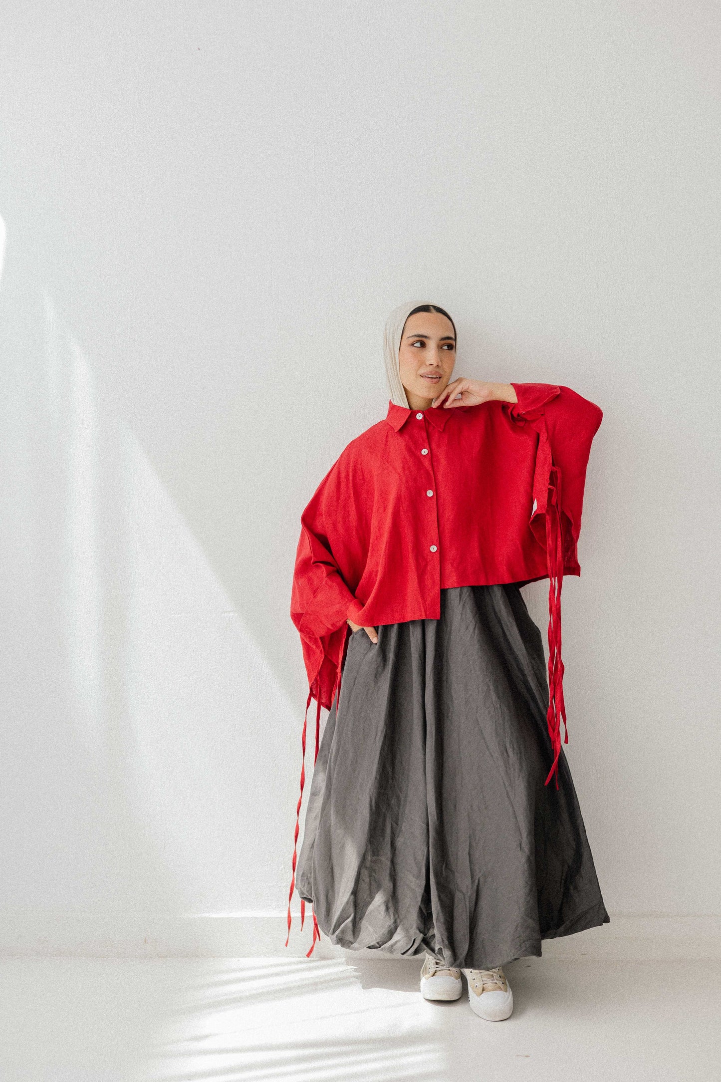 Fringes Shirt In Red
