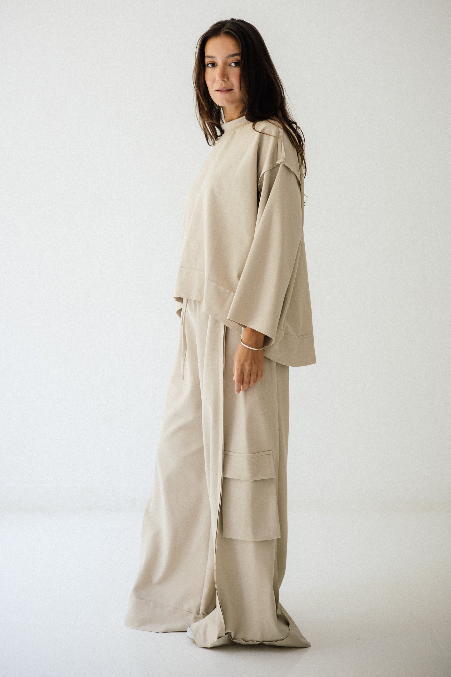 Pocket Cotton Set In Cafe
