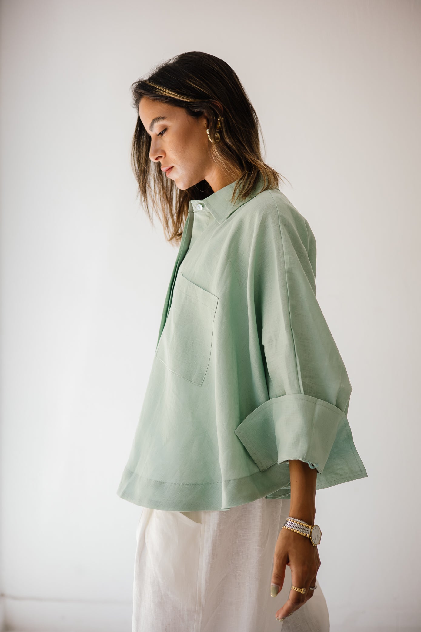 Butterfly Shirt In Mint