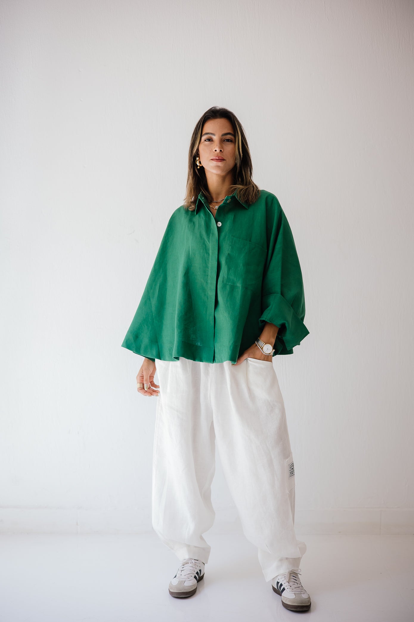 Butterfly Shirt In Dark-green
