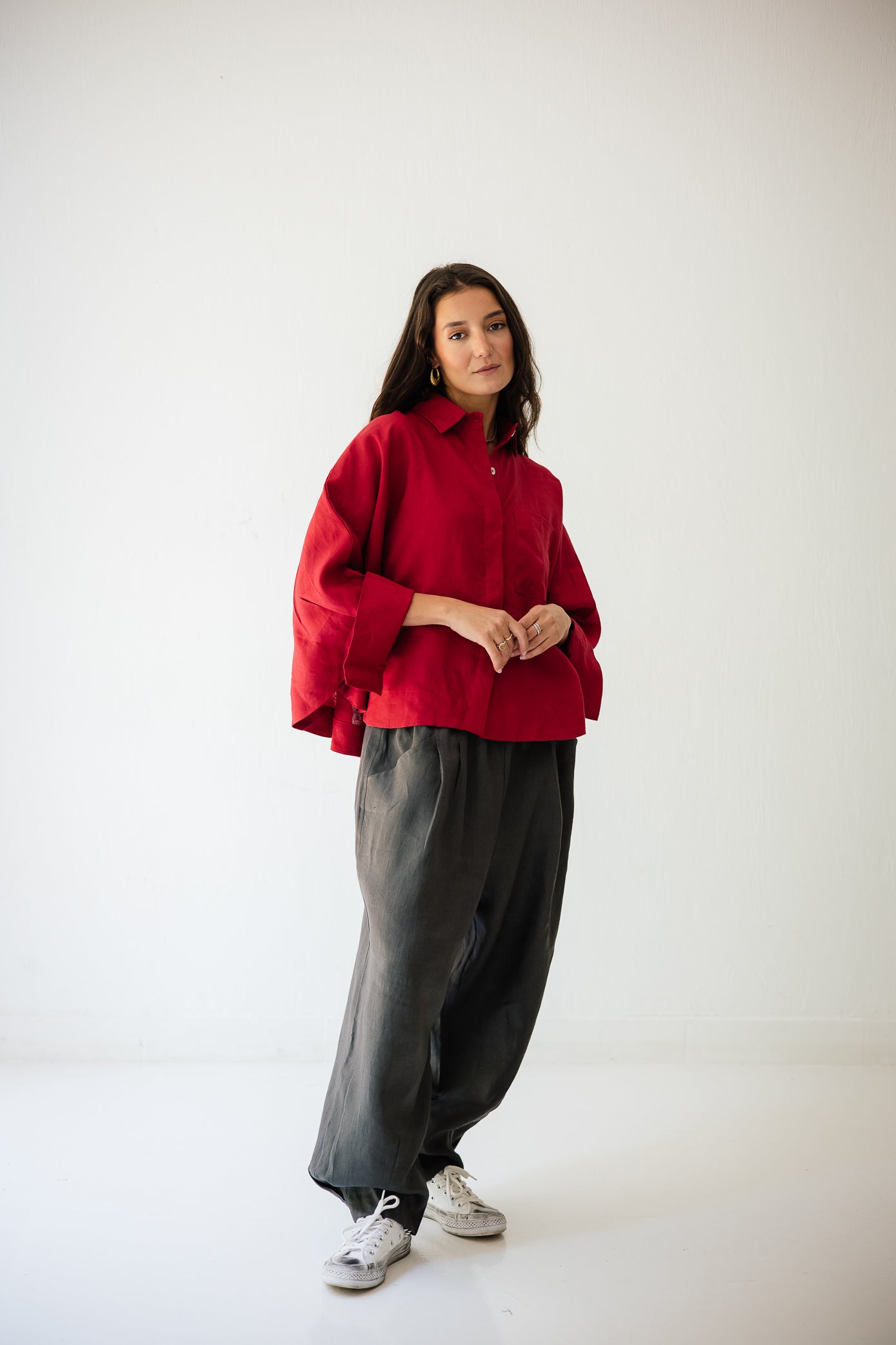 Balloon Pant In Dark-grey