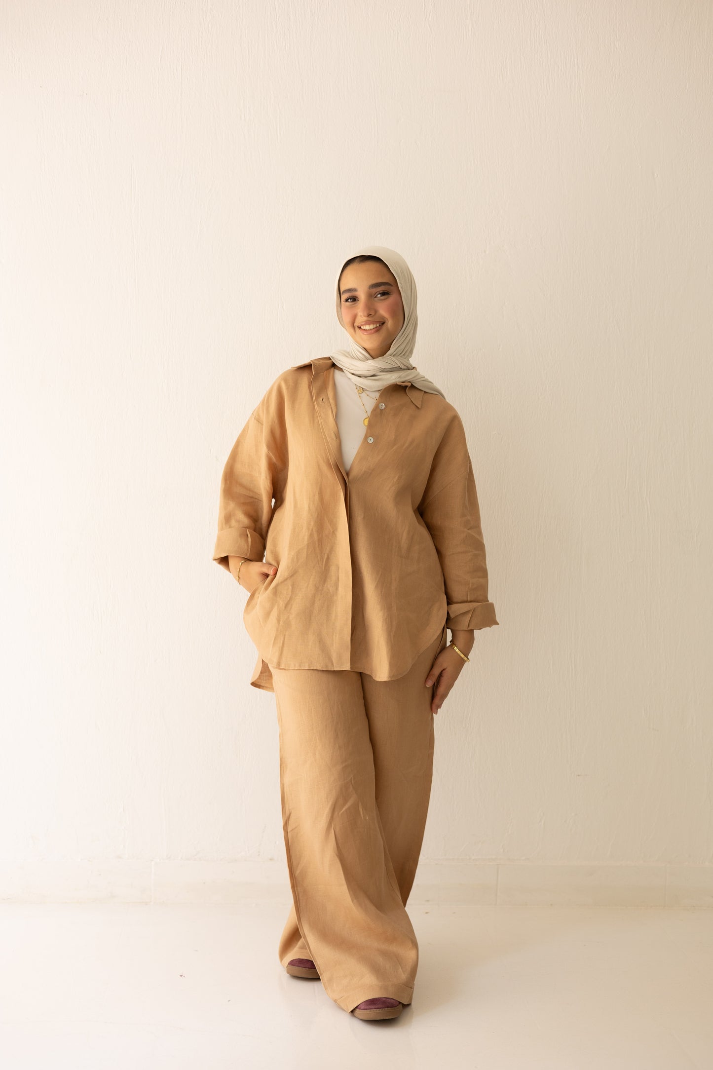Basic Pant In Light Camel