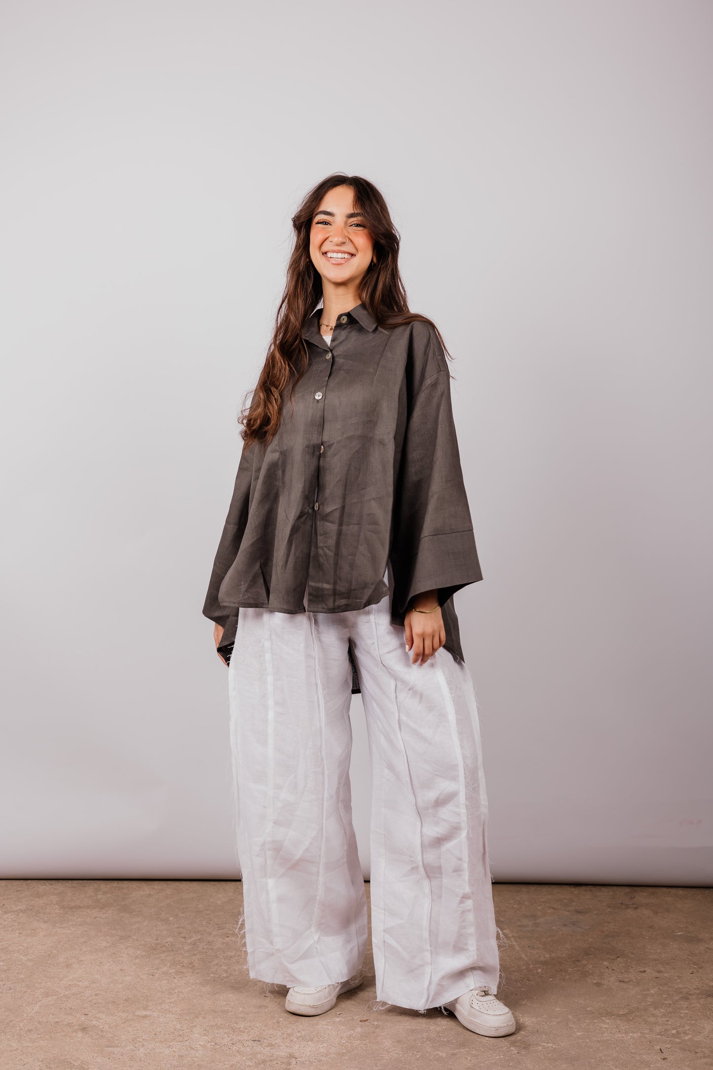 Basic Shirt In Dark-grey