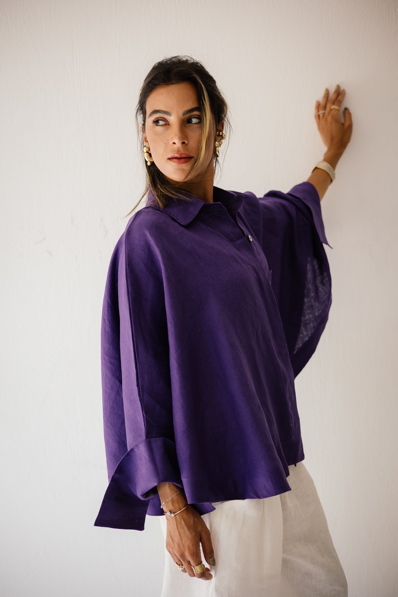 Butterfly Shirt In Purple