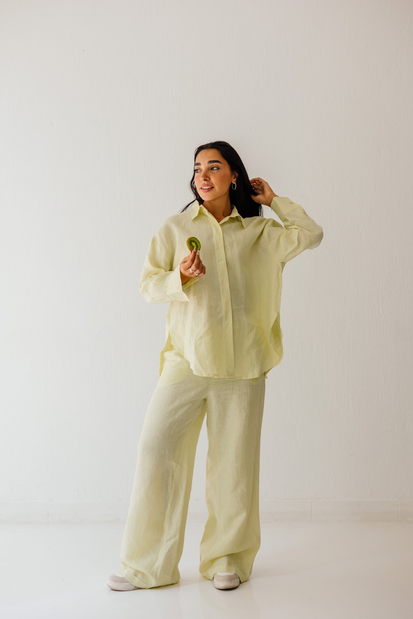 Basic Pant In Butter-yellow