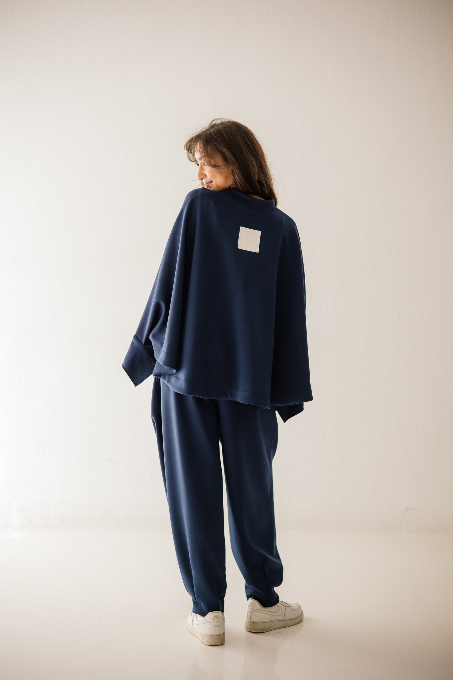 Butter-fly Set In Navy-blue