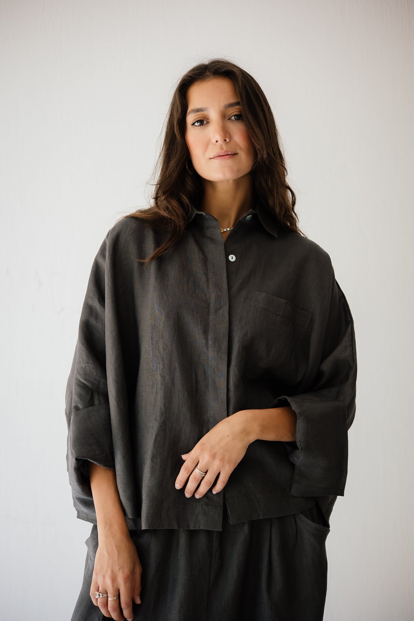 Butterfly Shirt In Dark-grey