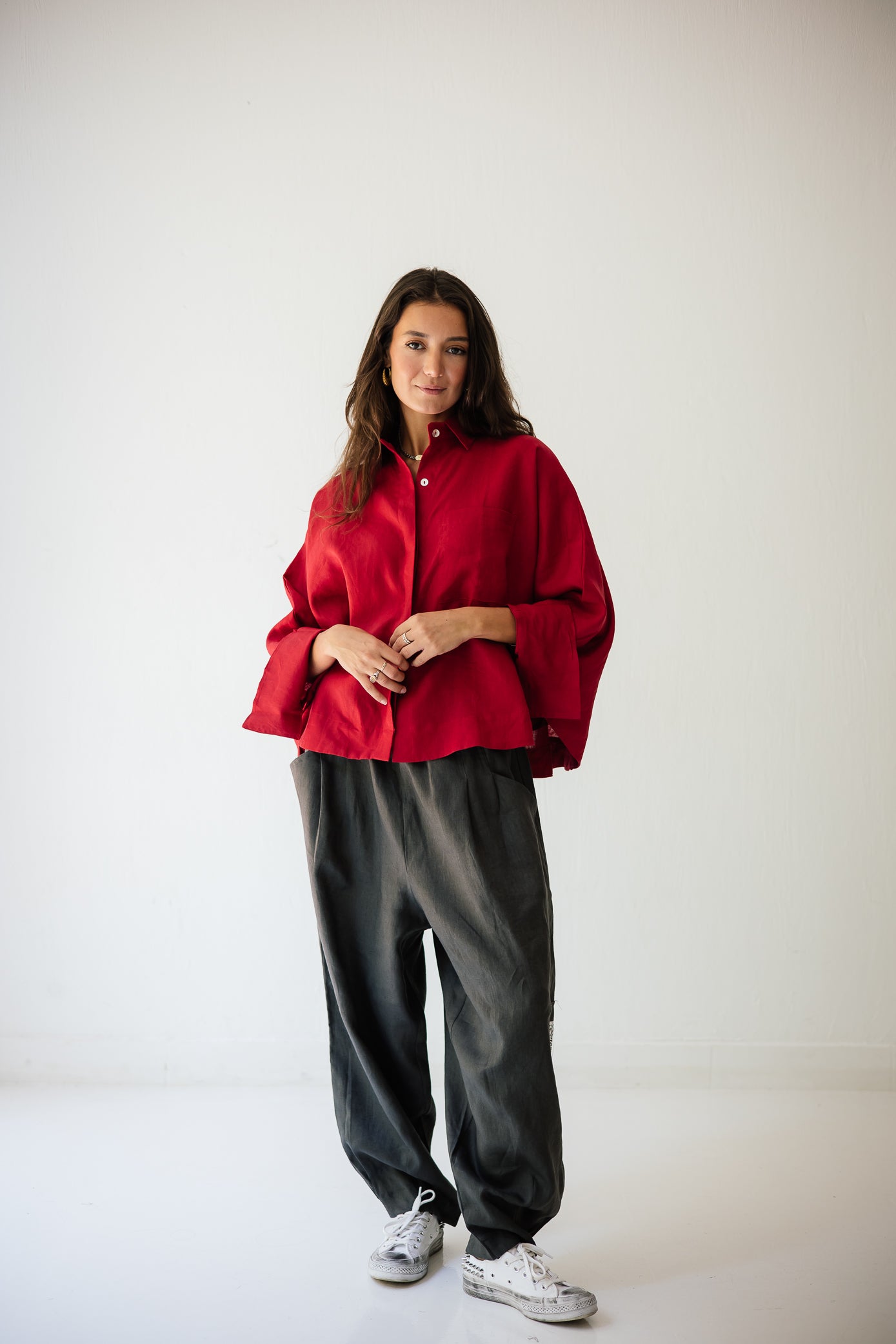 Balloon Pant In Dark-grey