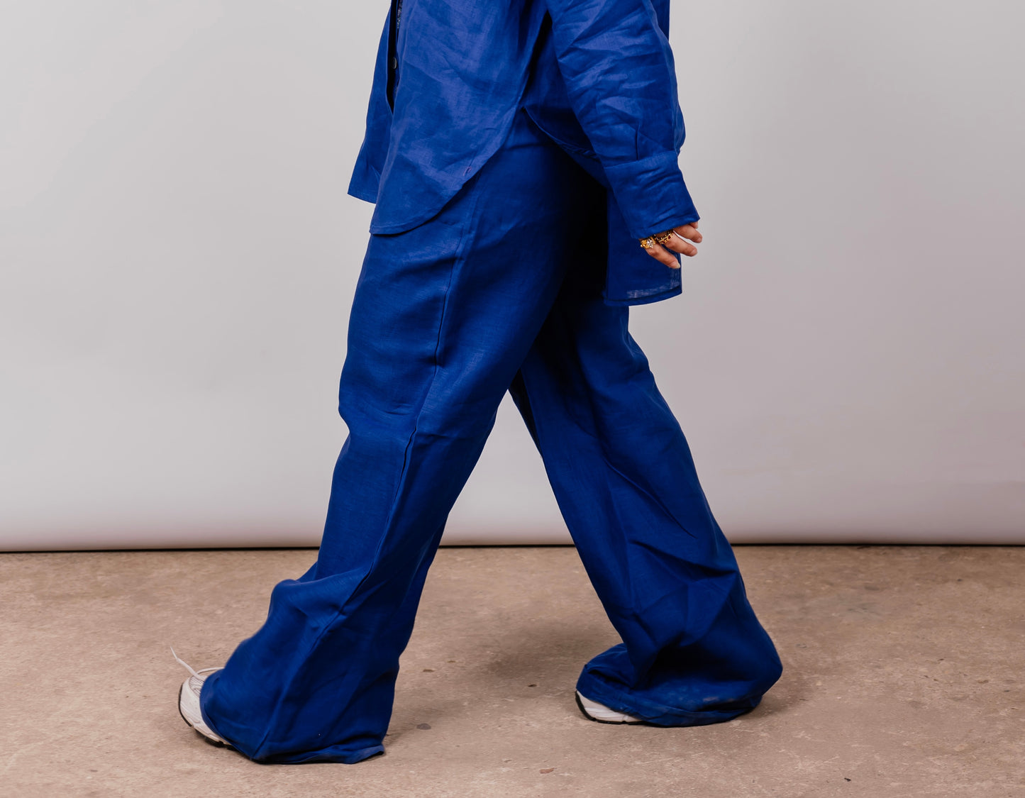 Basic Pant In Royal-blue
