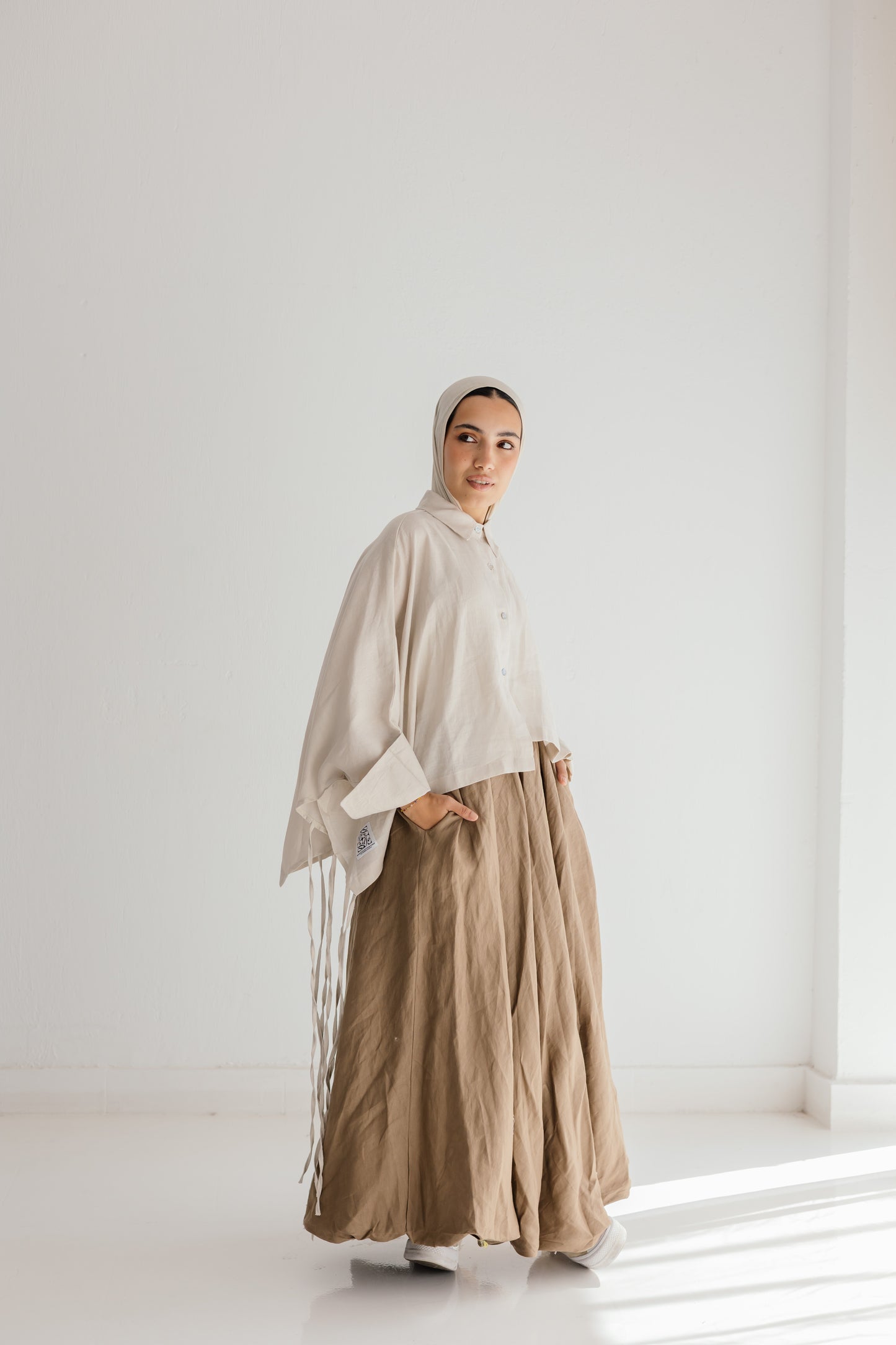 Fringes Shirt In Creamy