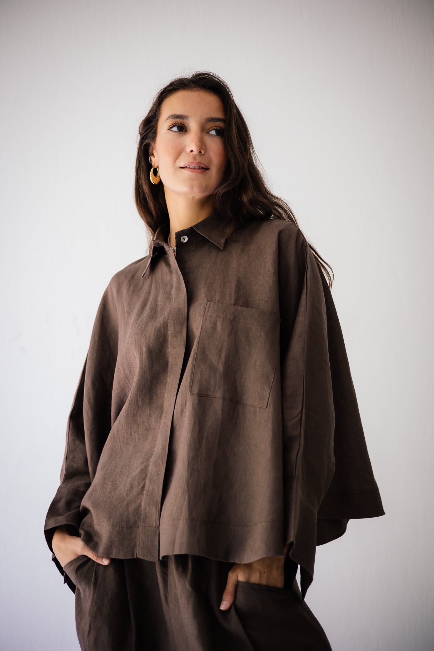 Butterfly Shirt In Brown