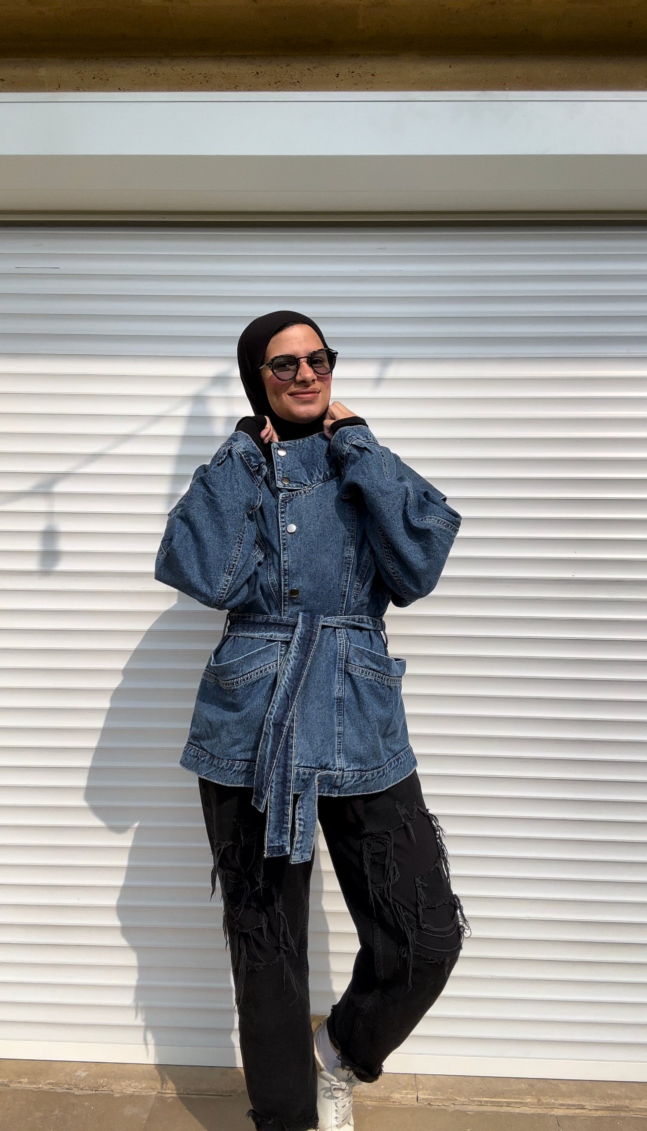Love In Denim Jacket In Blue