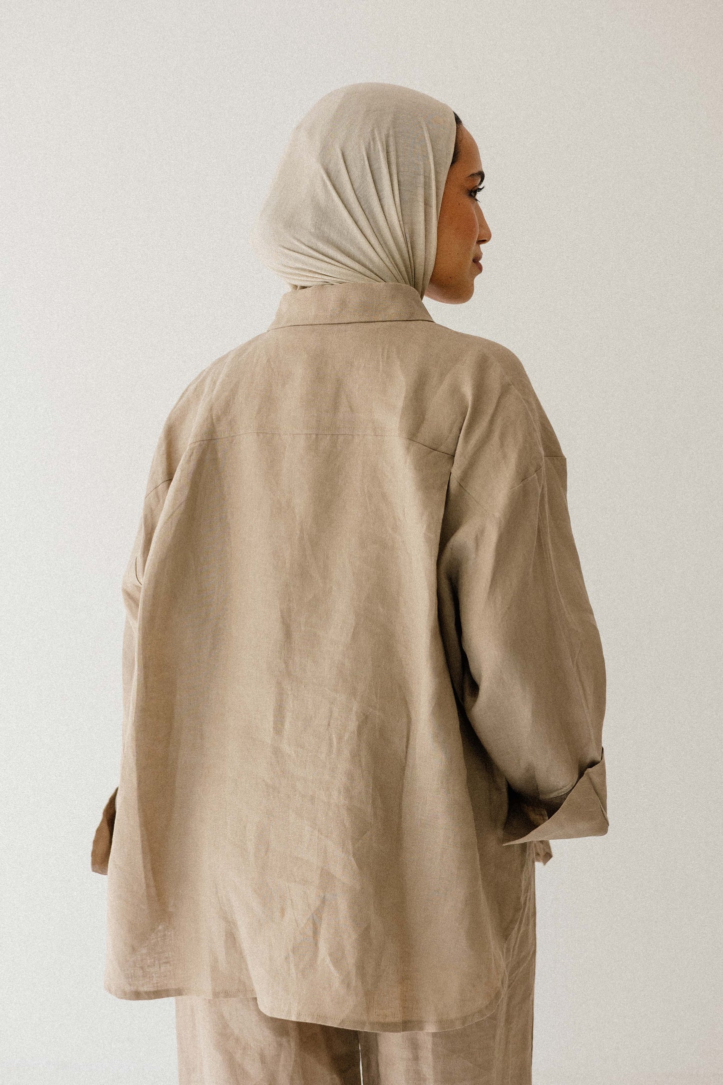 Daily Linen Shirt In Cafe
