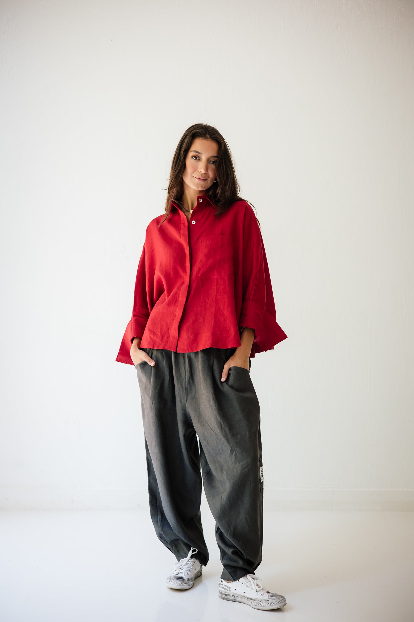 Balloon Pant In Dark-grey