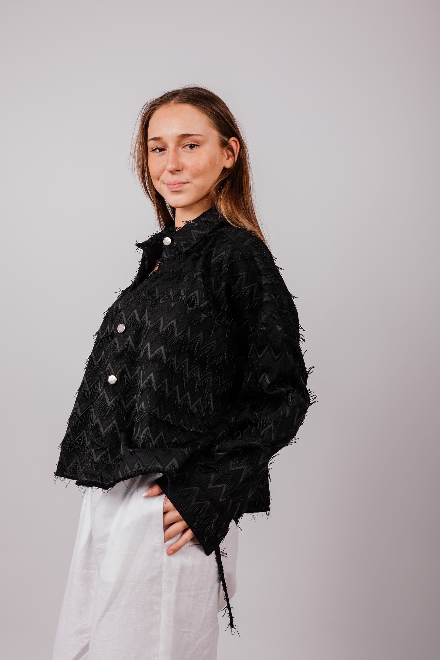 Embroidery Shirt In Black