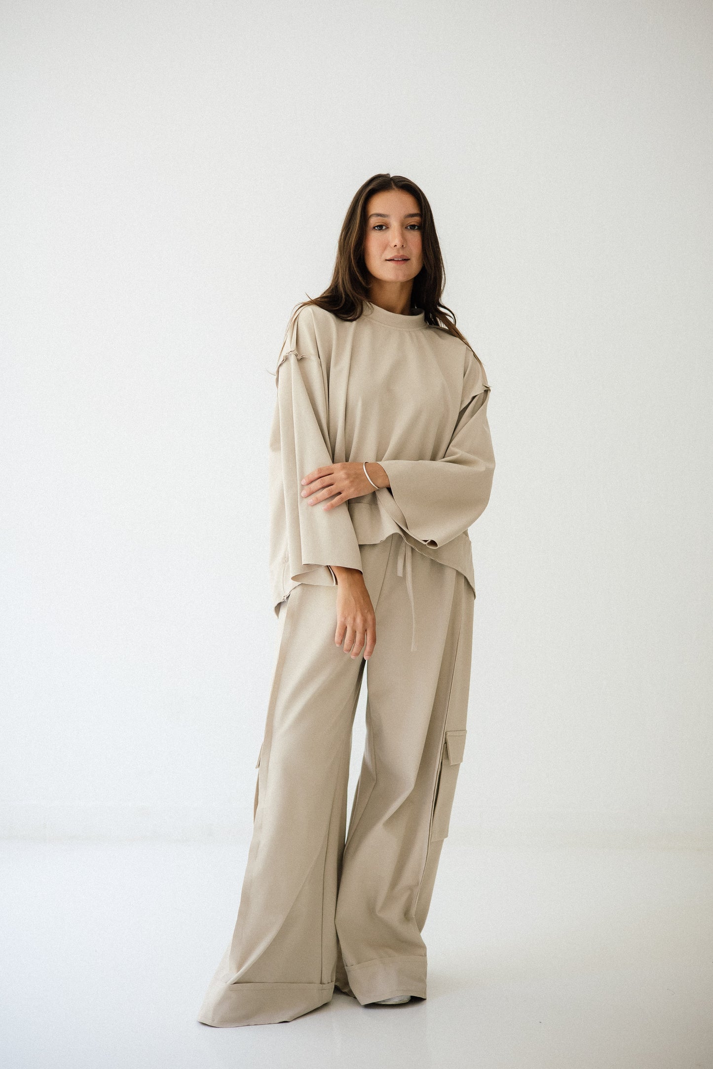 Pocket Cotton Set In Cafe