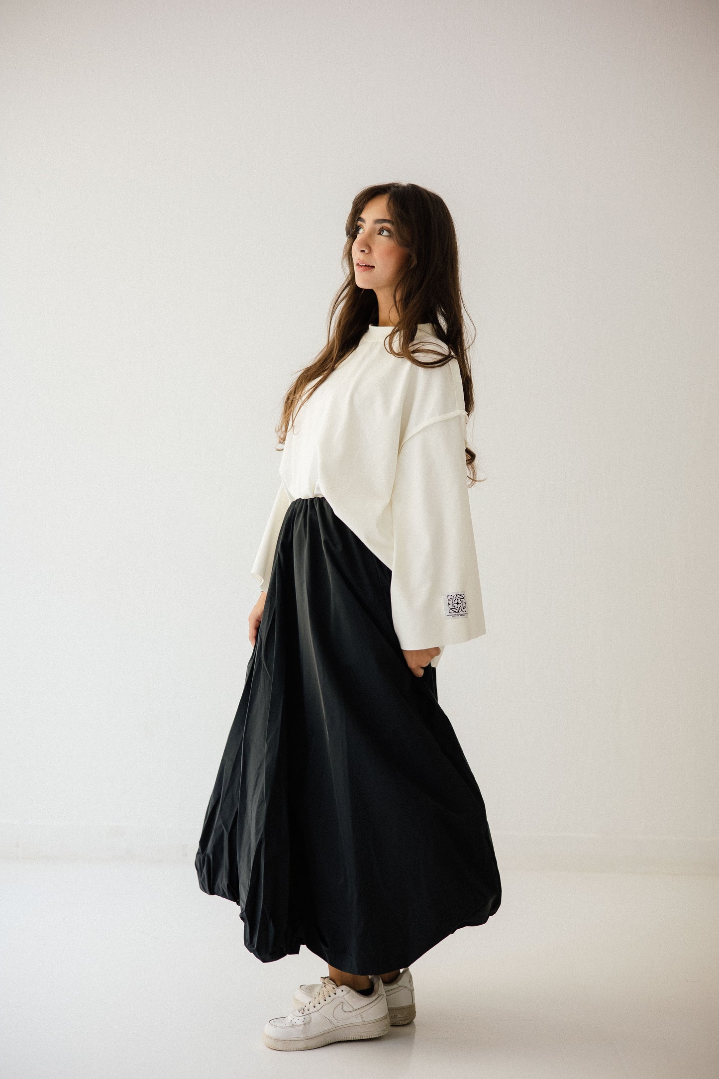 Balloon Skirt in Black