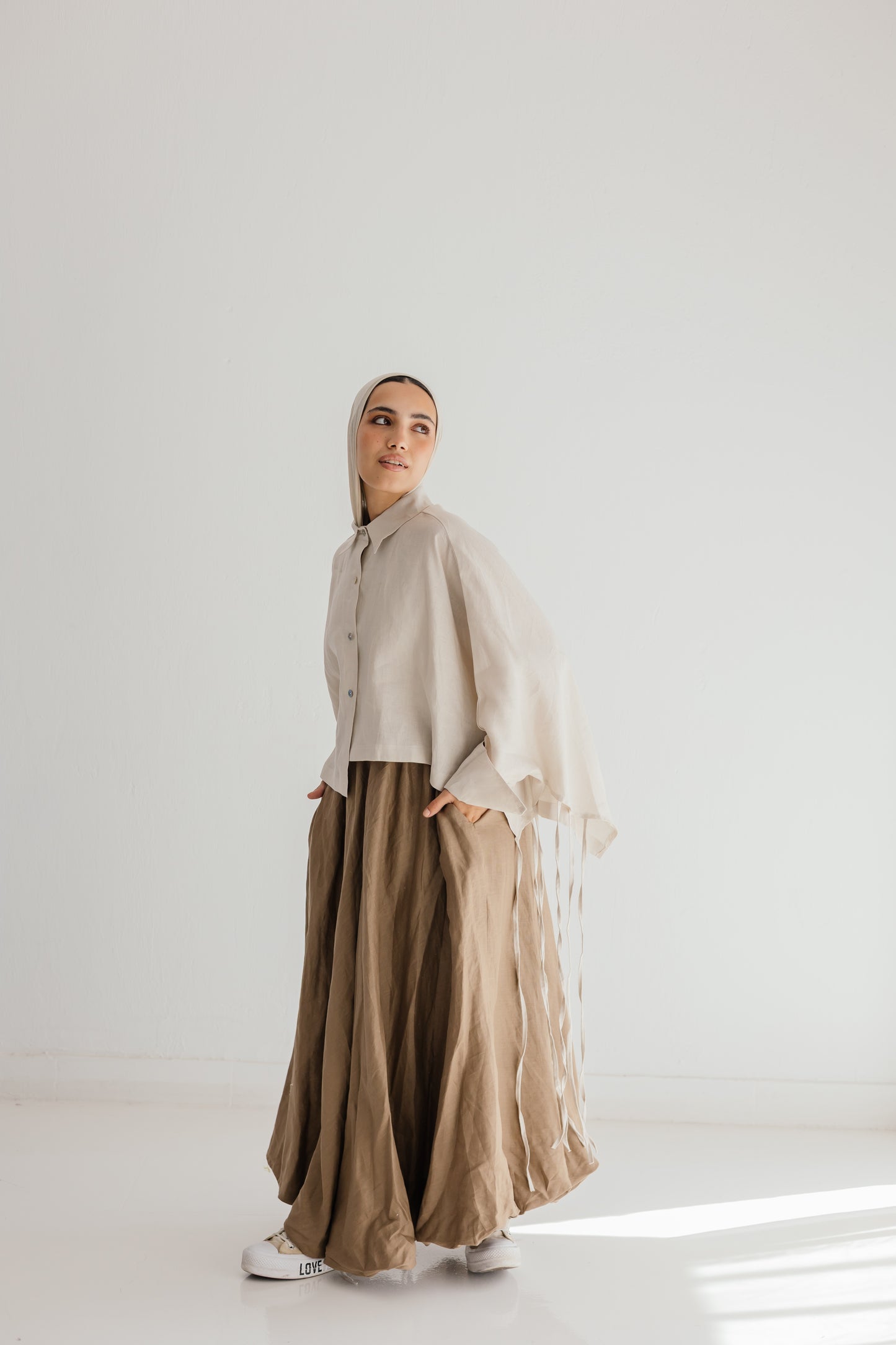 Fringes Shirt In Creamy
