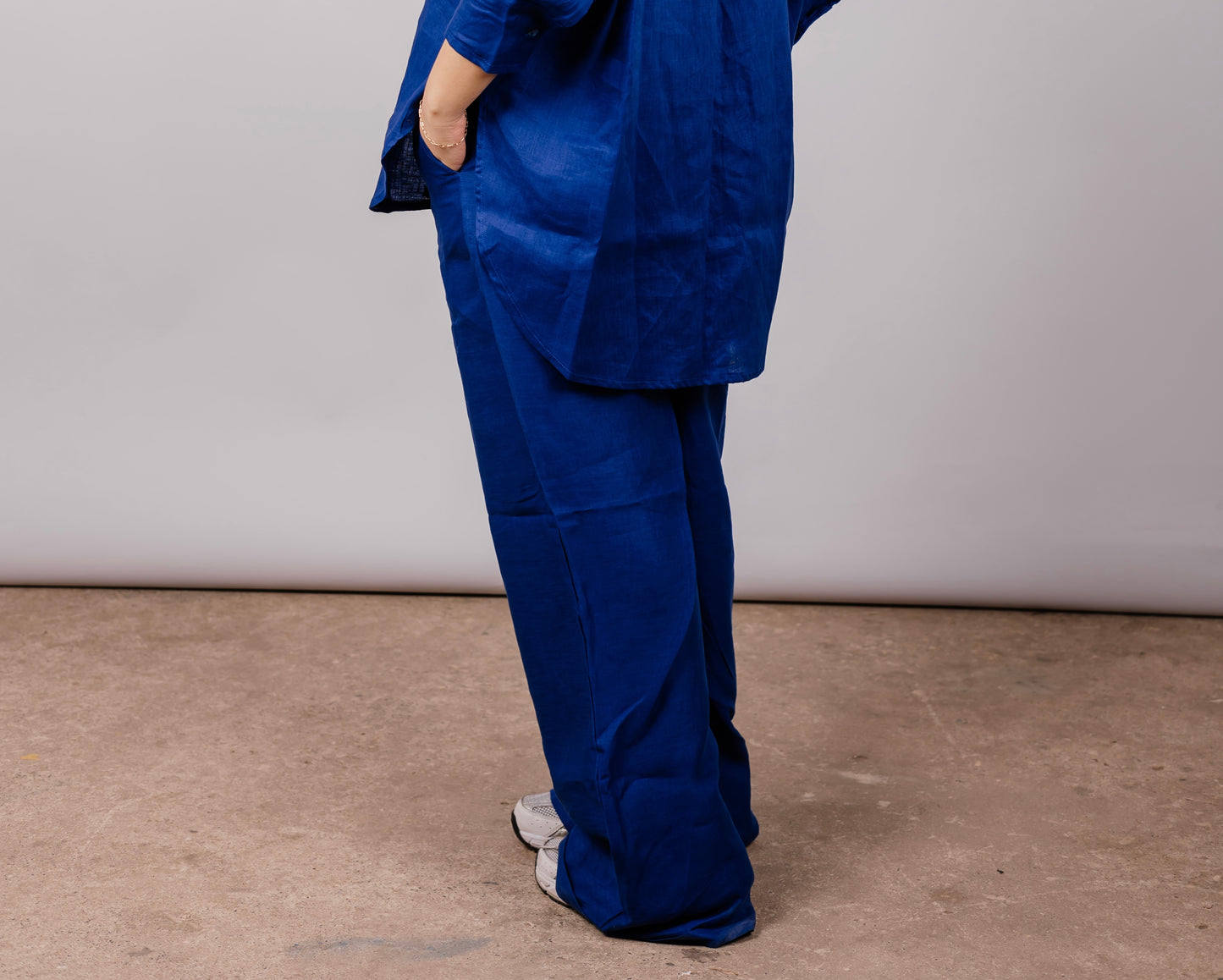 Basic Pant In Royal-blue