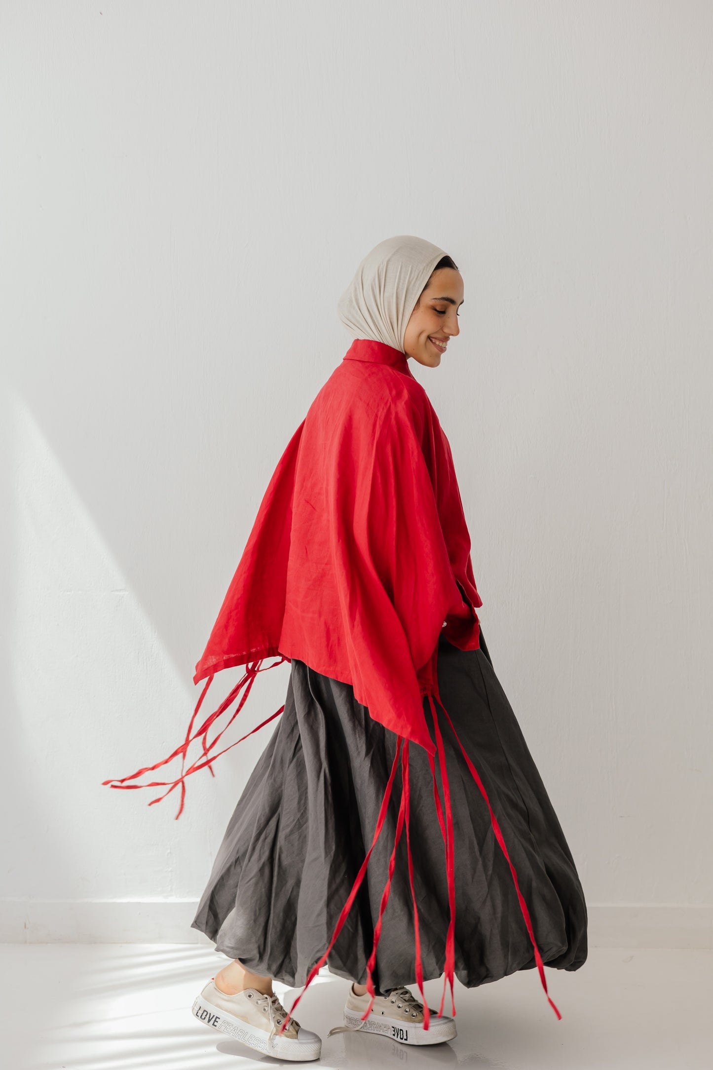 Fringes Shirt In Red