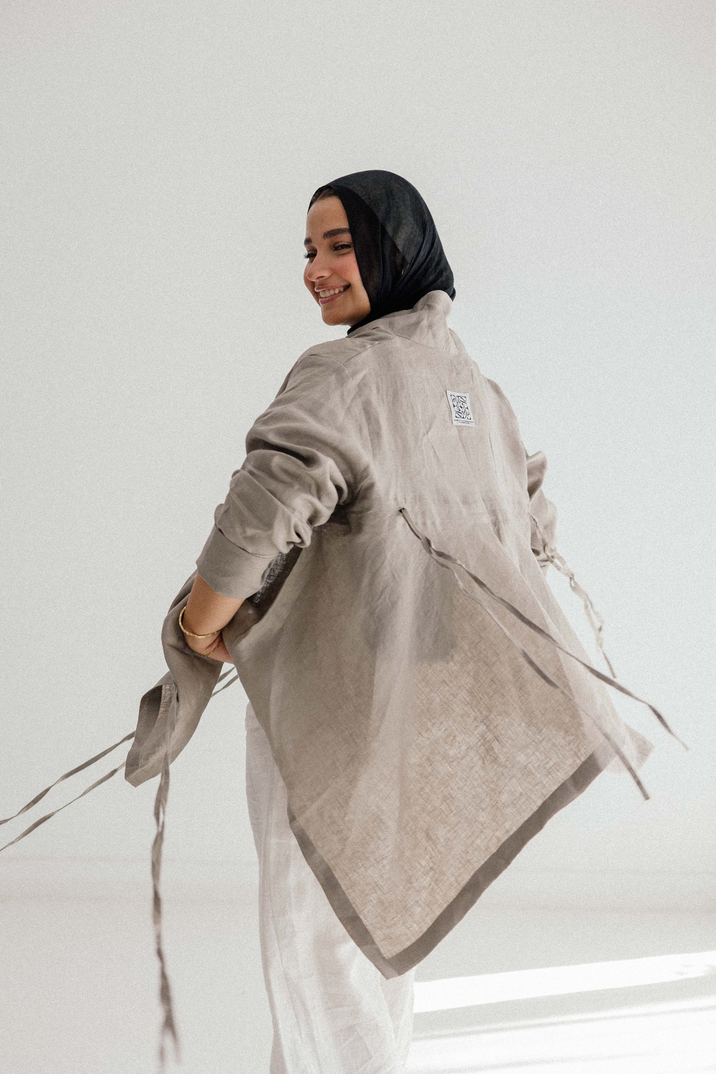 Elastic Kimono In Griesh