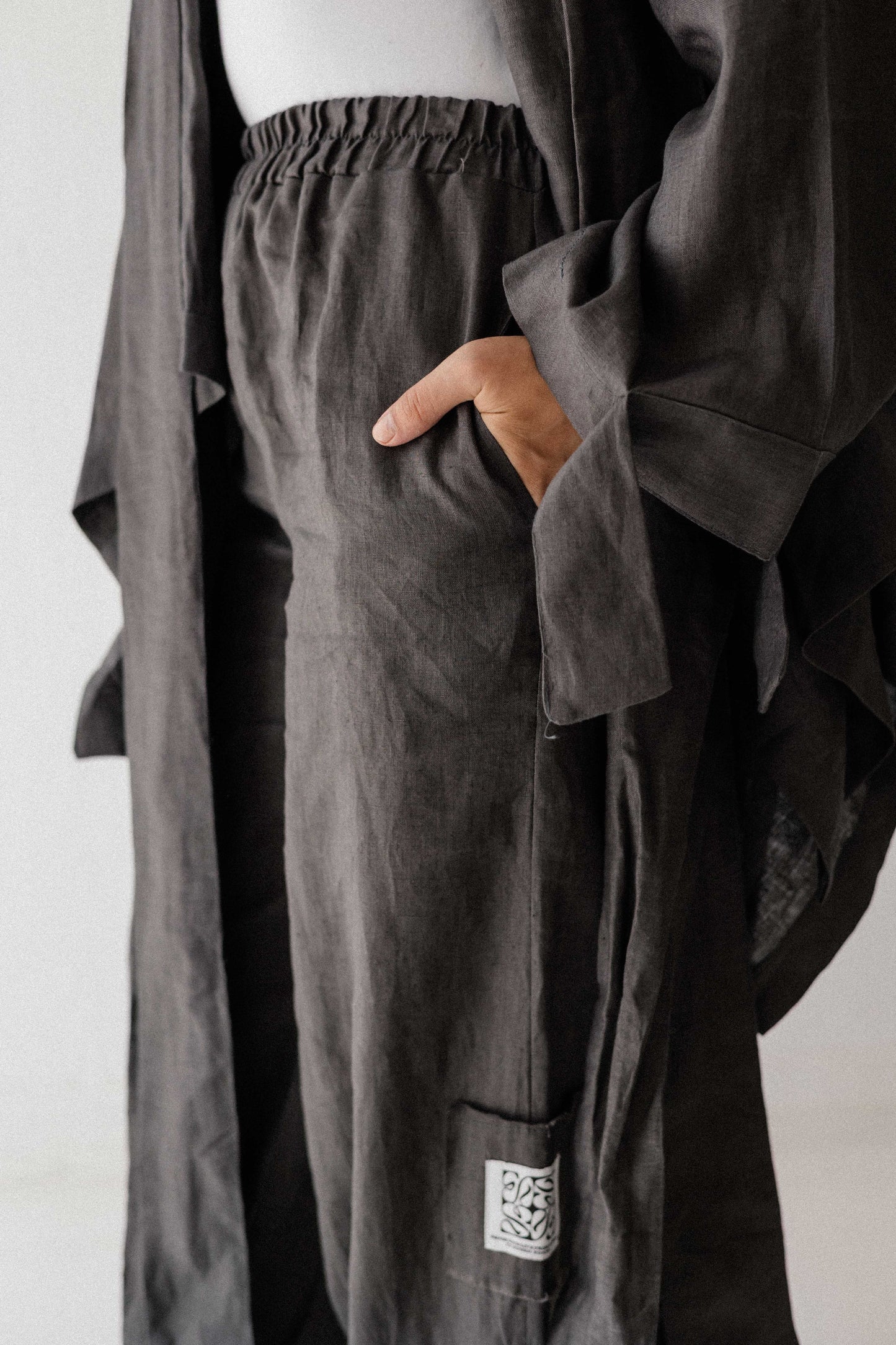Elastic Pant In Dark-grey