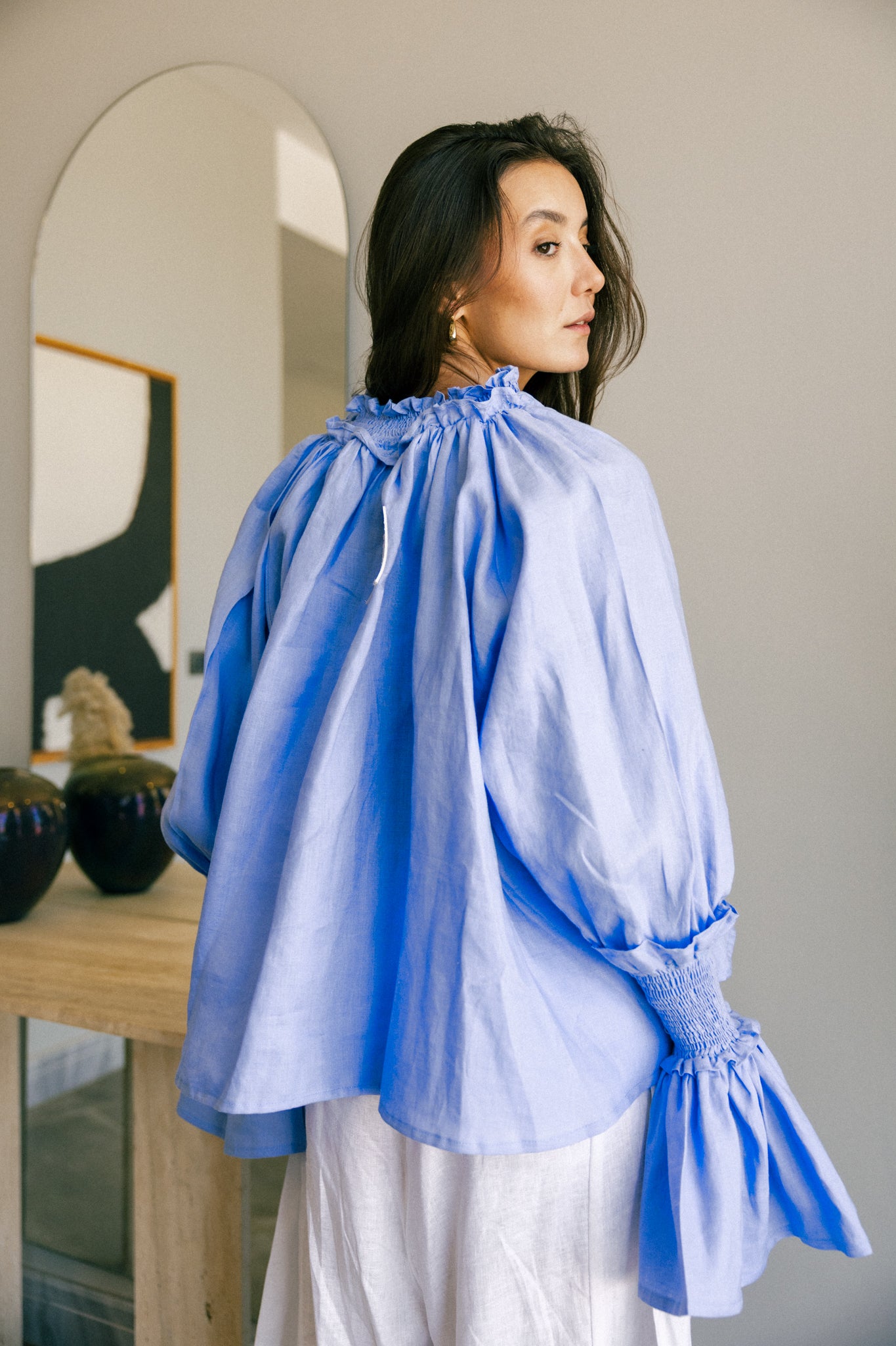 Elastic top in blue