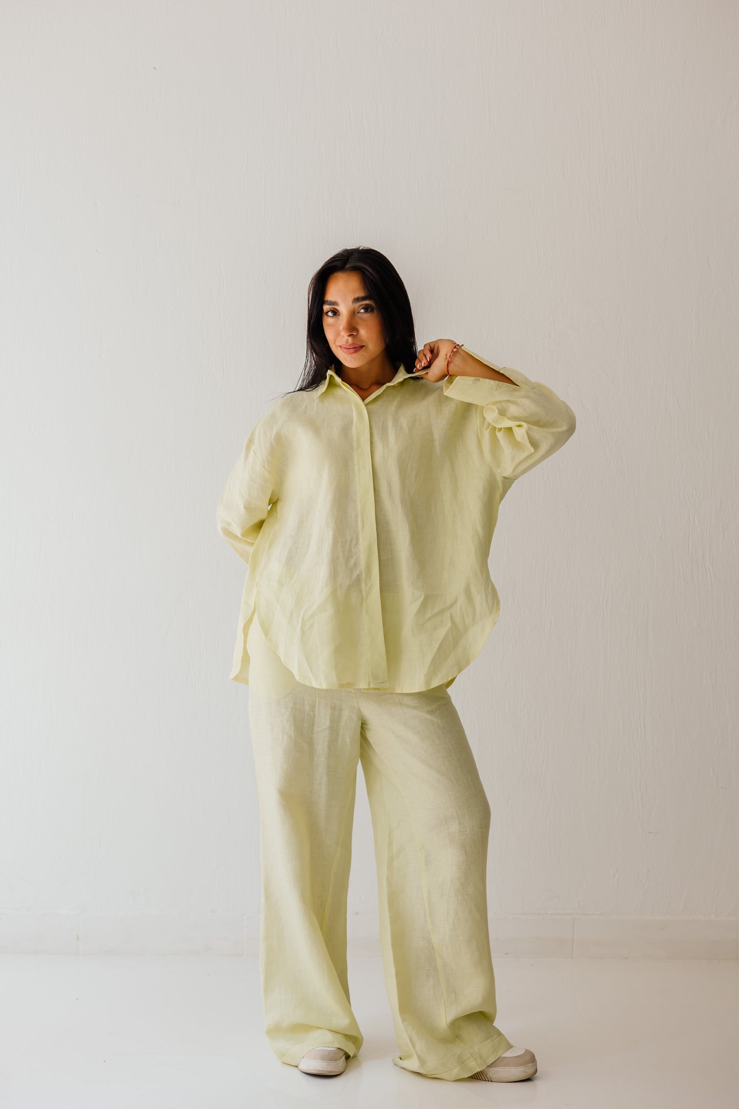 Basic Pant In Butter-yellow