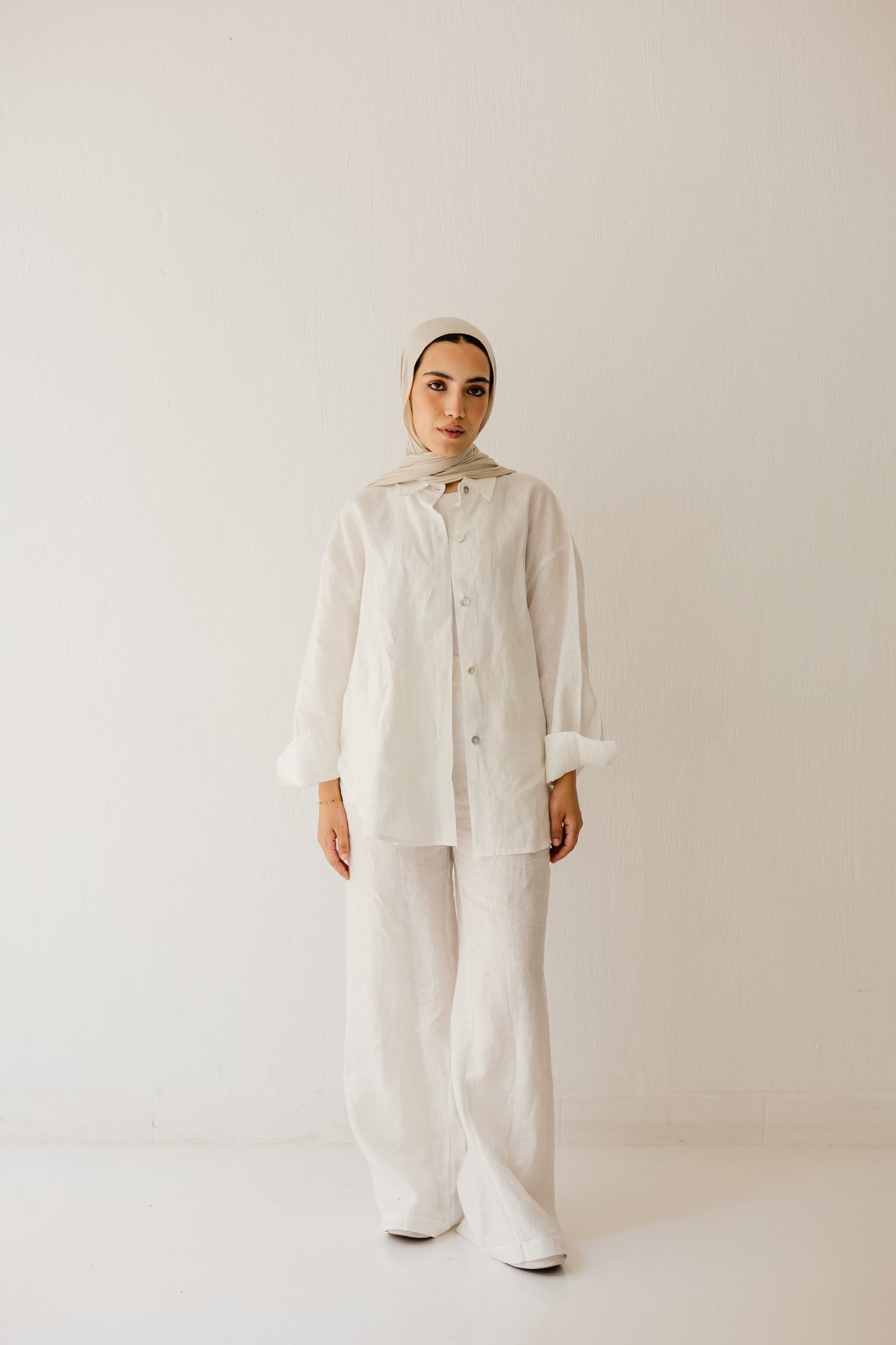 Basic pant in white