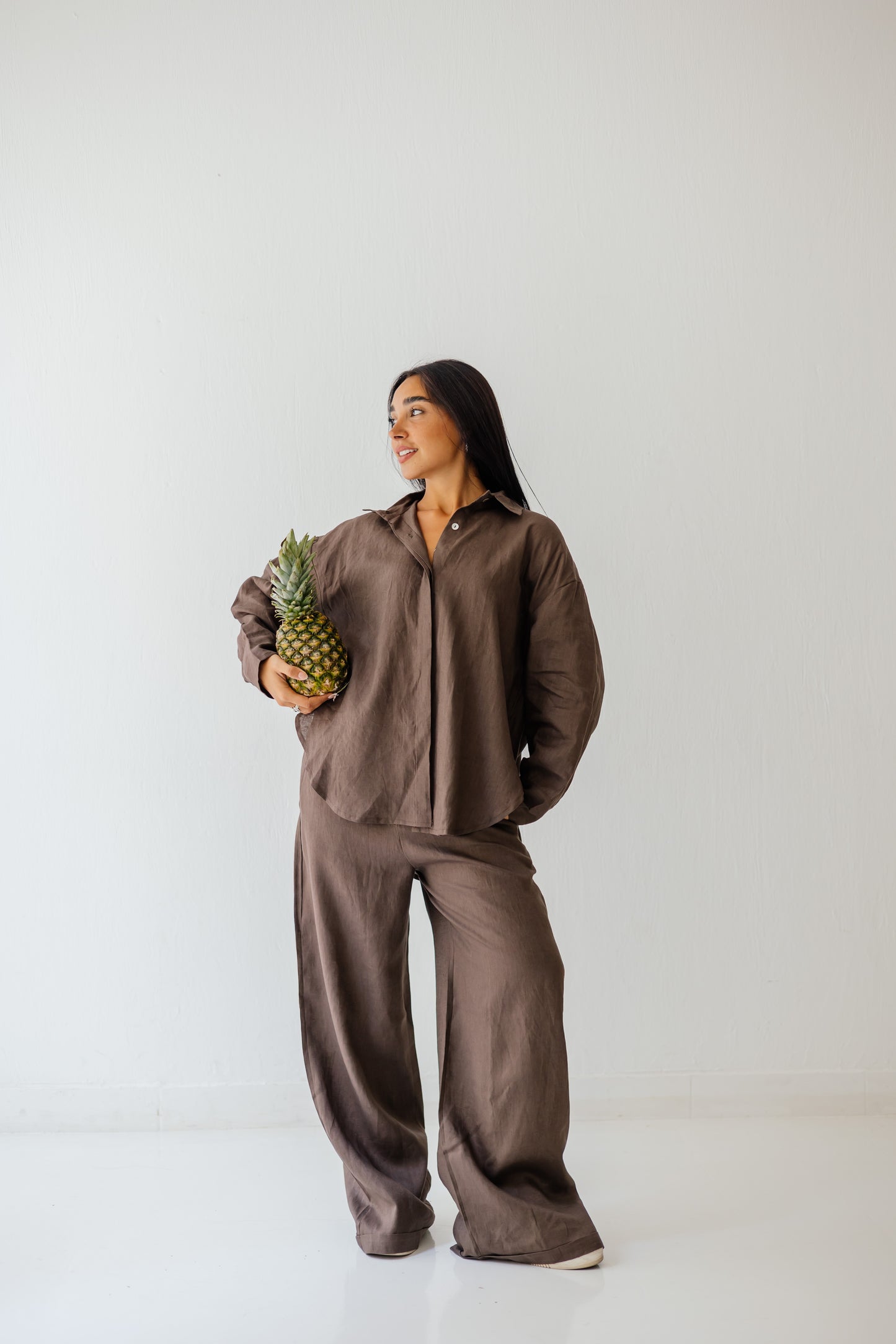 Basic Pant In Brown