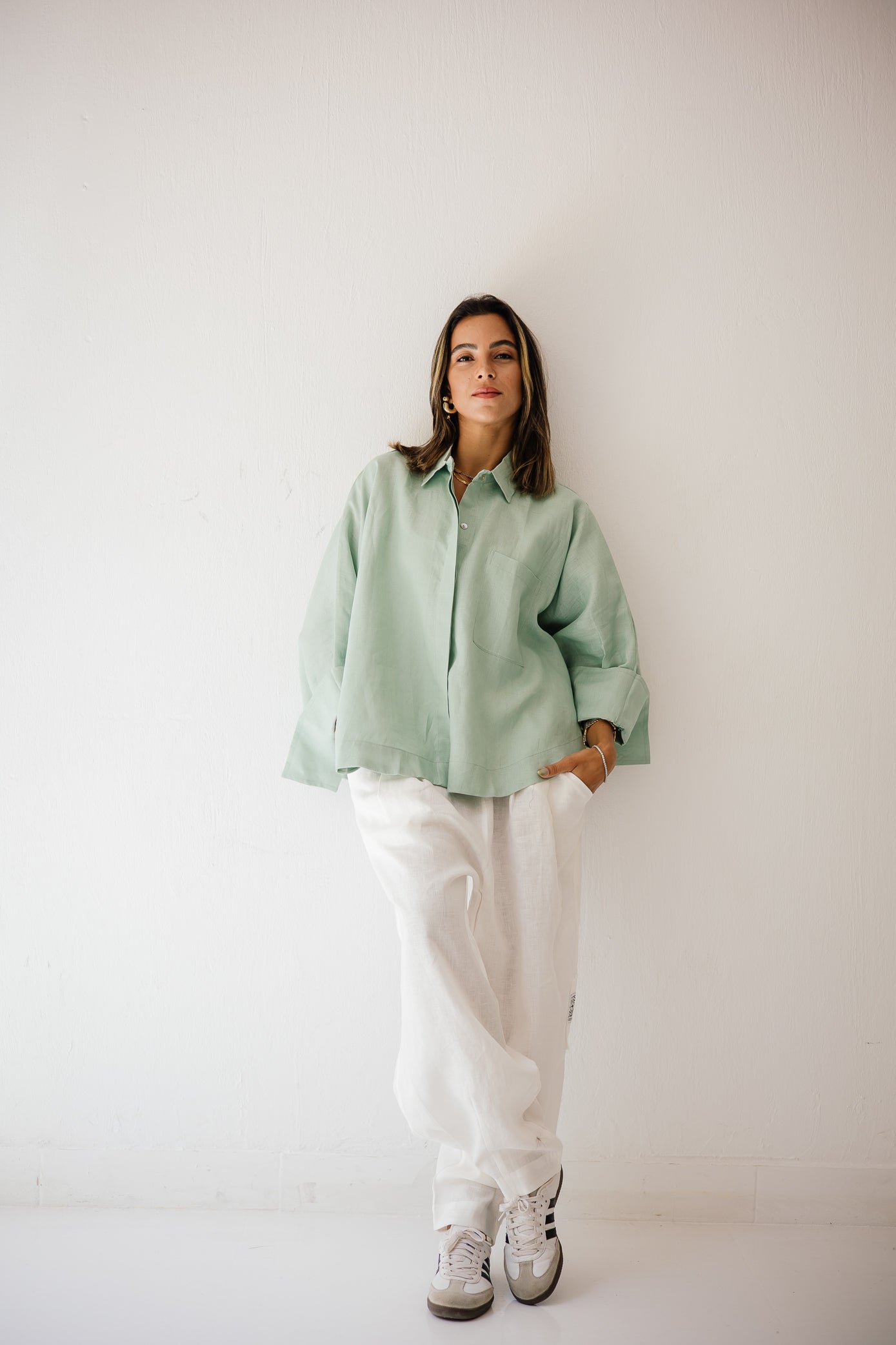 Butterfly Shirt In Mint