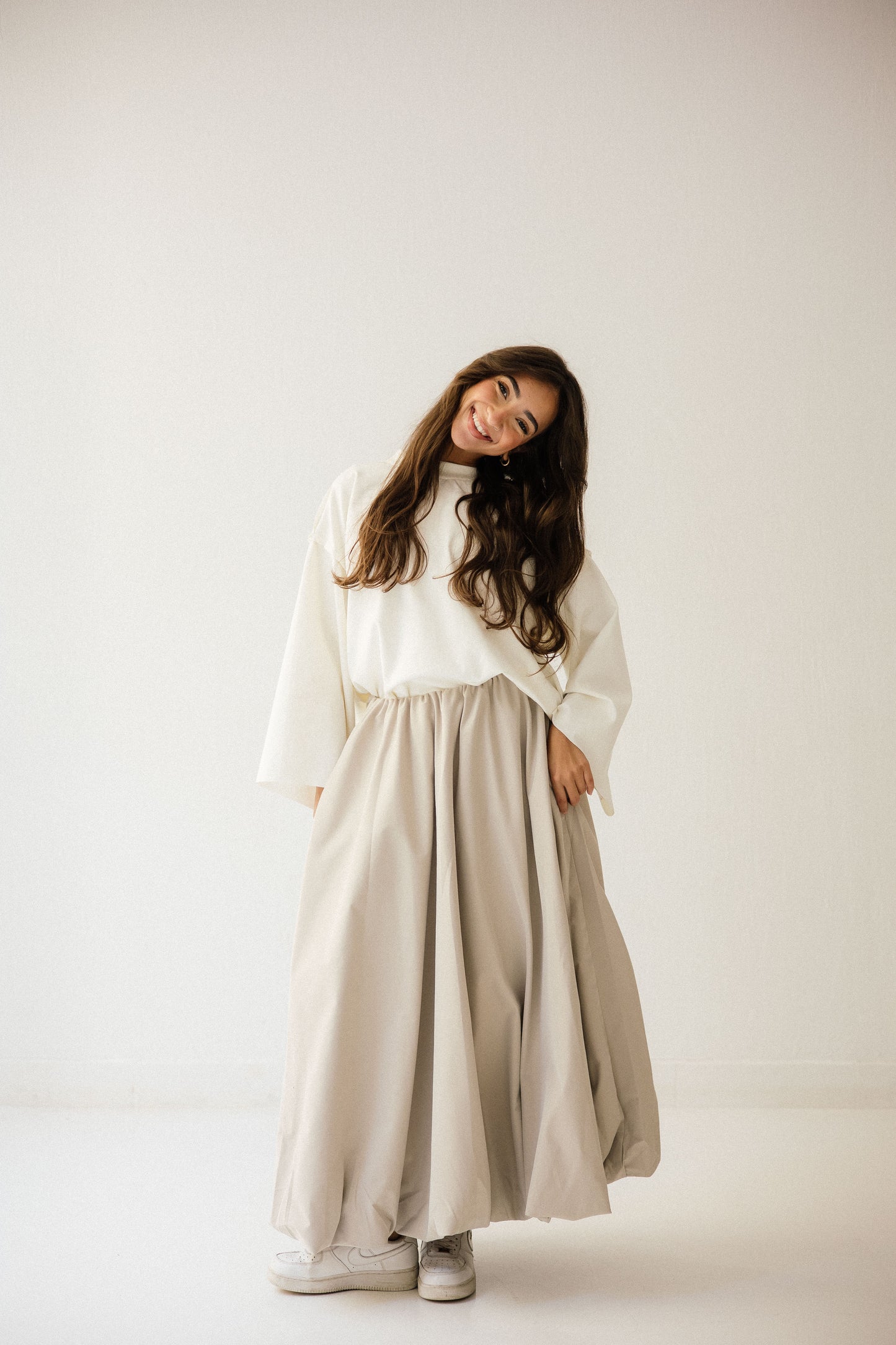 Balloon Skirt In Creamy