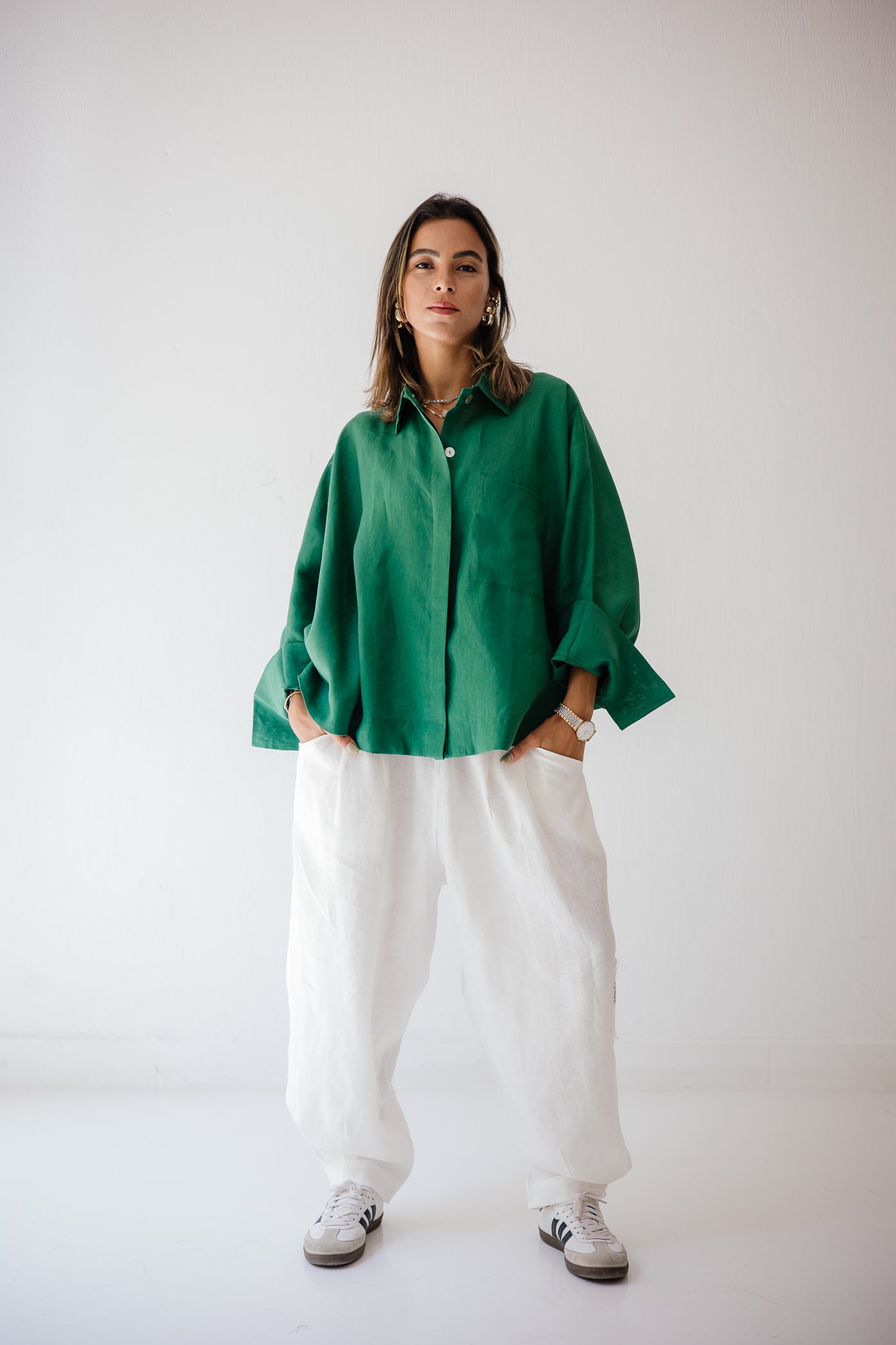 Butterfly Shirt In Dark-green