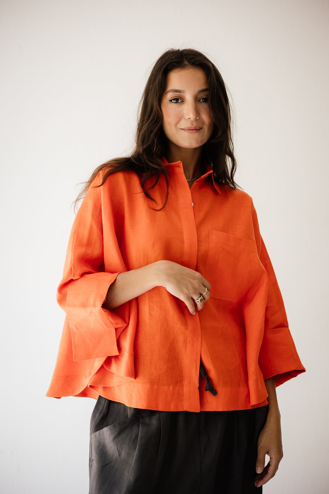 Butterfly Shirt In Orange