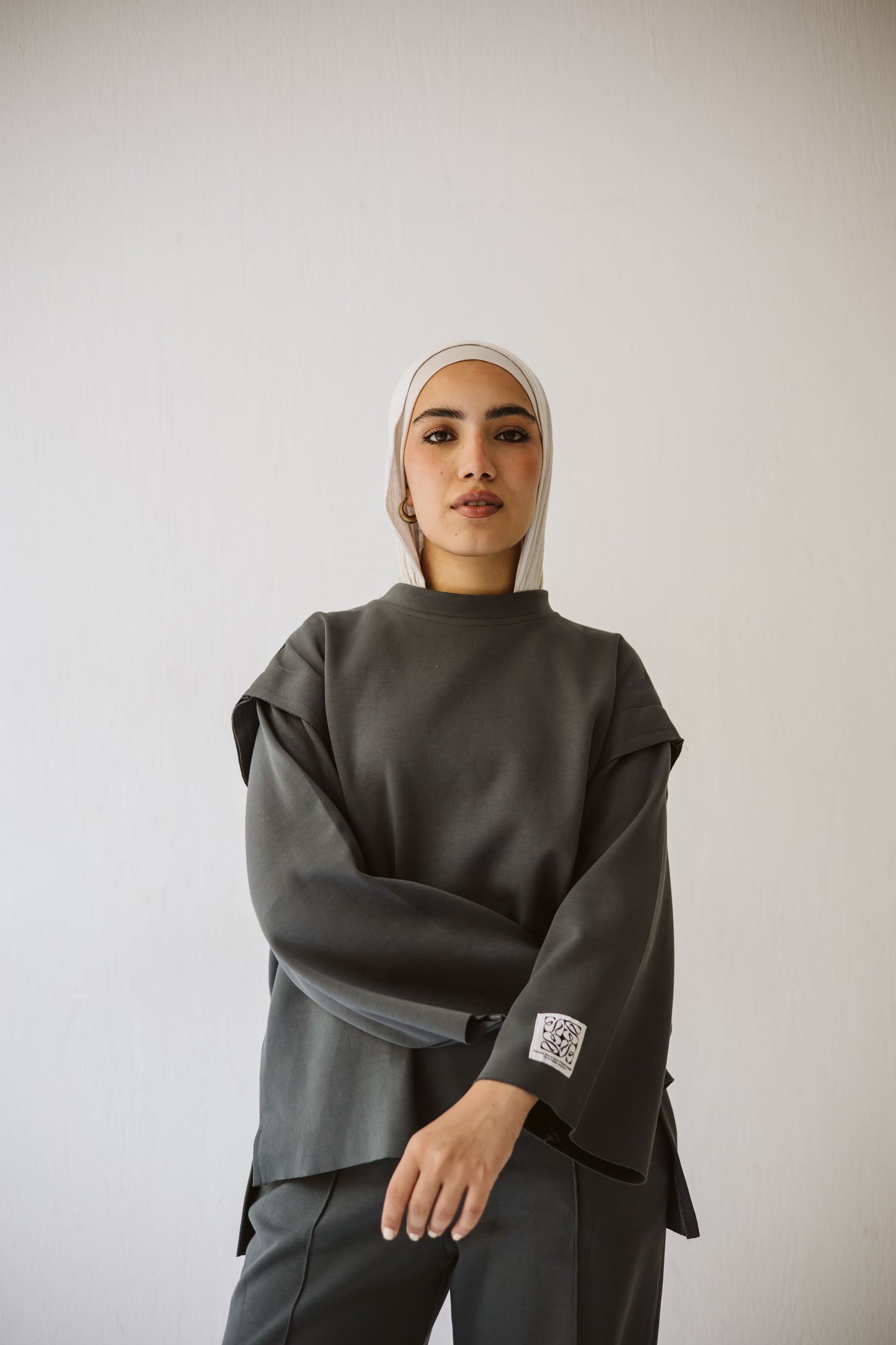 Cotton basic set in grey