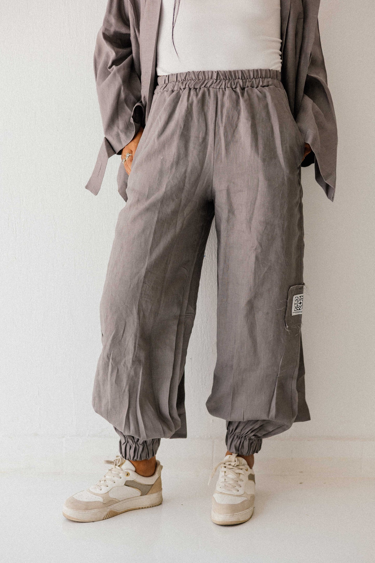 Elastic Pant In Grey