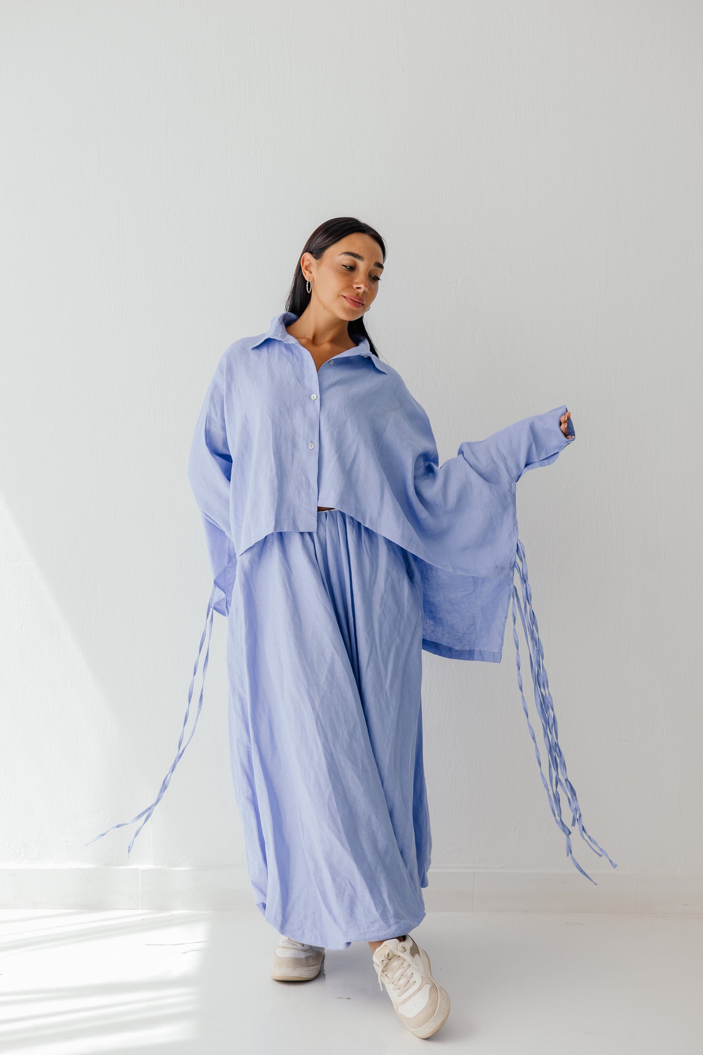 Balloon Skirt In blue