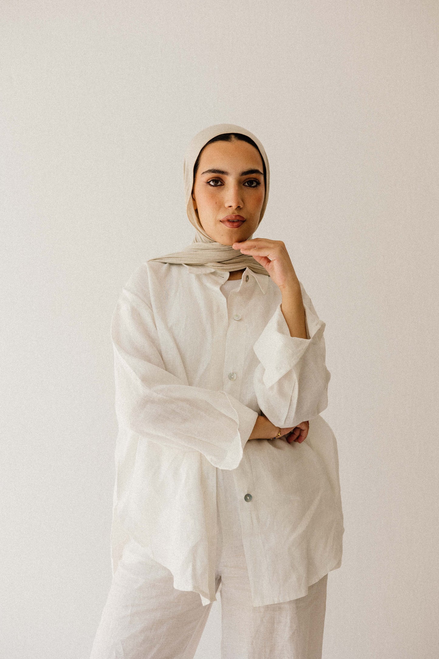 Daily Linen Shirt In White
