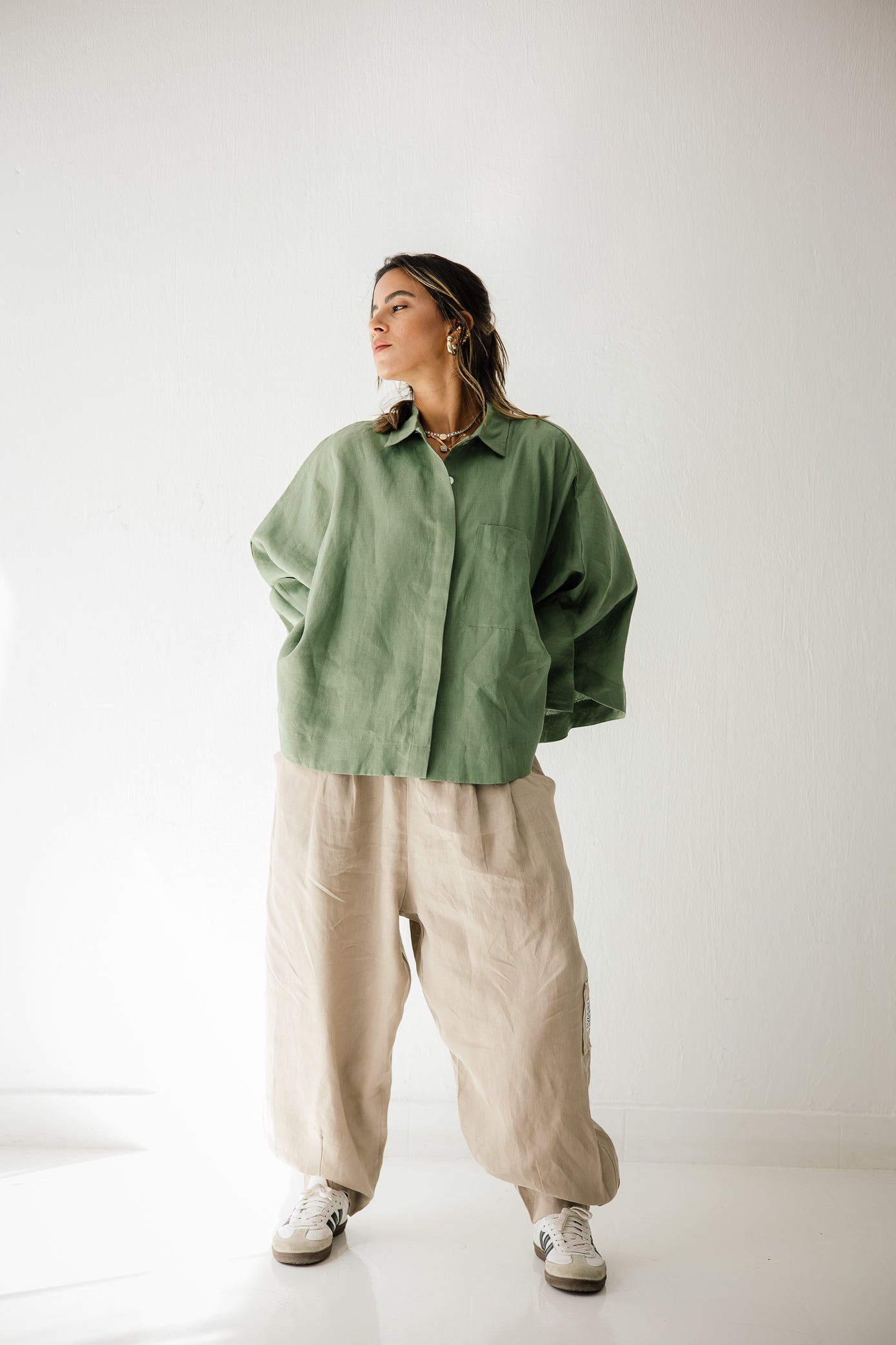Butterfly Shirt In Olive