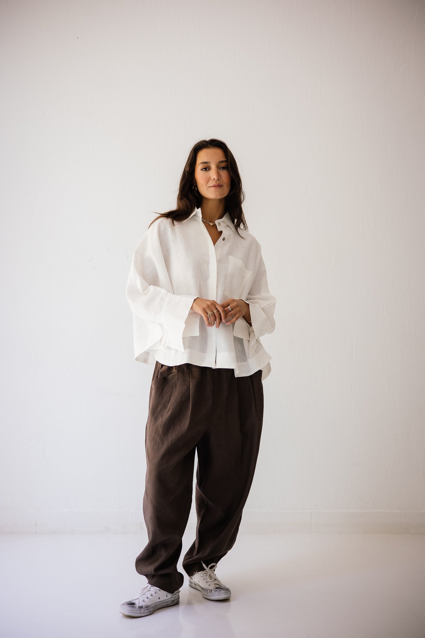 Butterfly Shirt In White