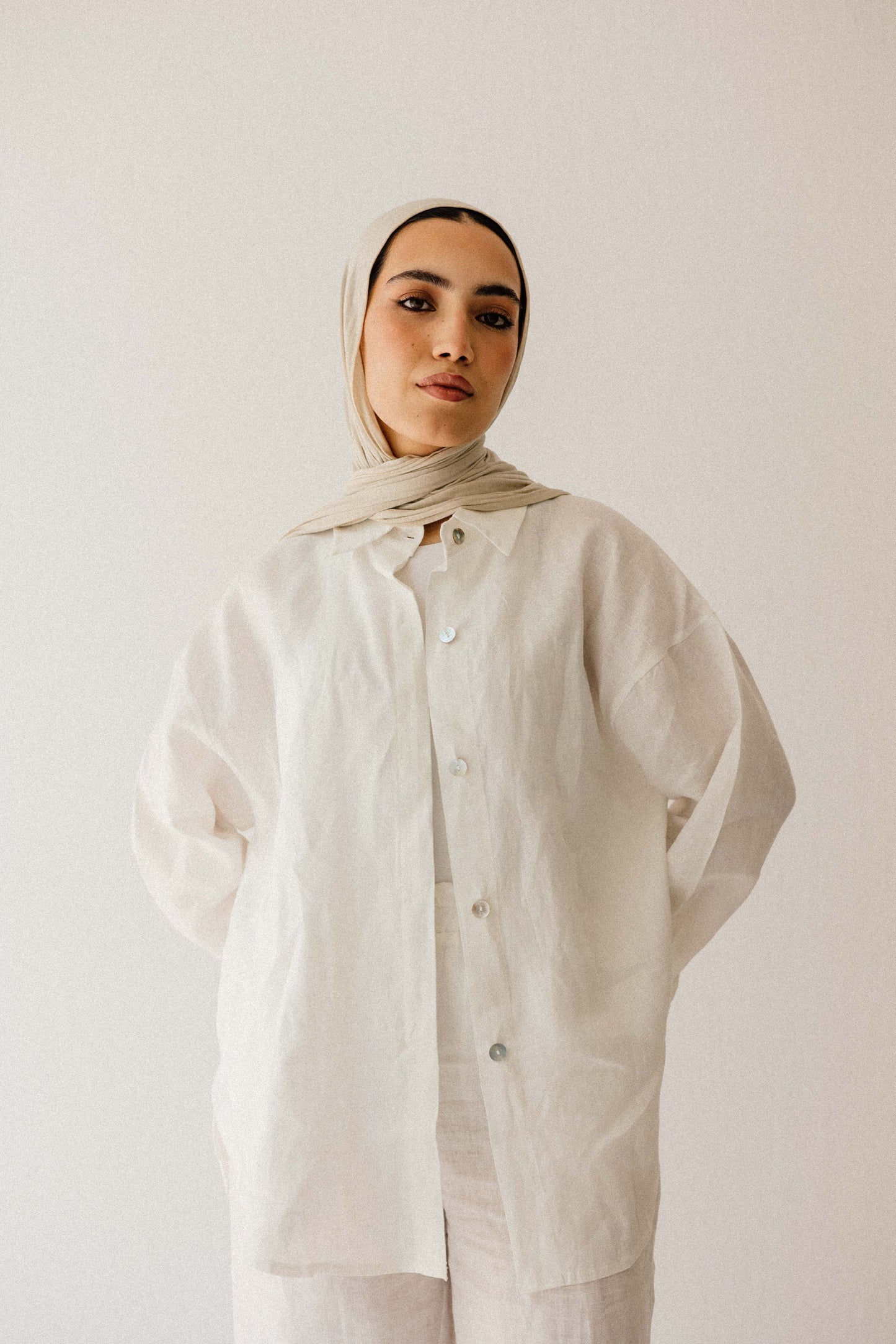 Daily Linen Shirt In White