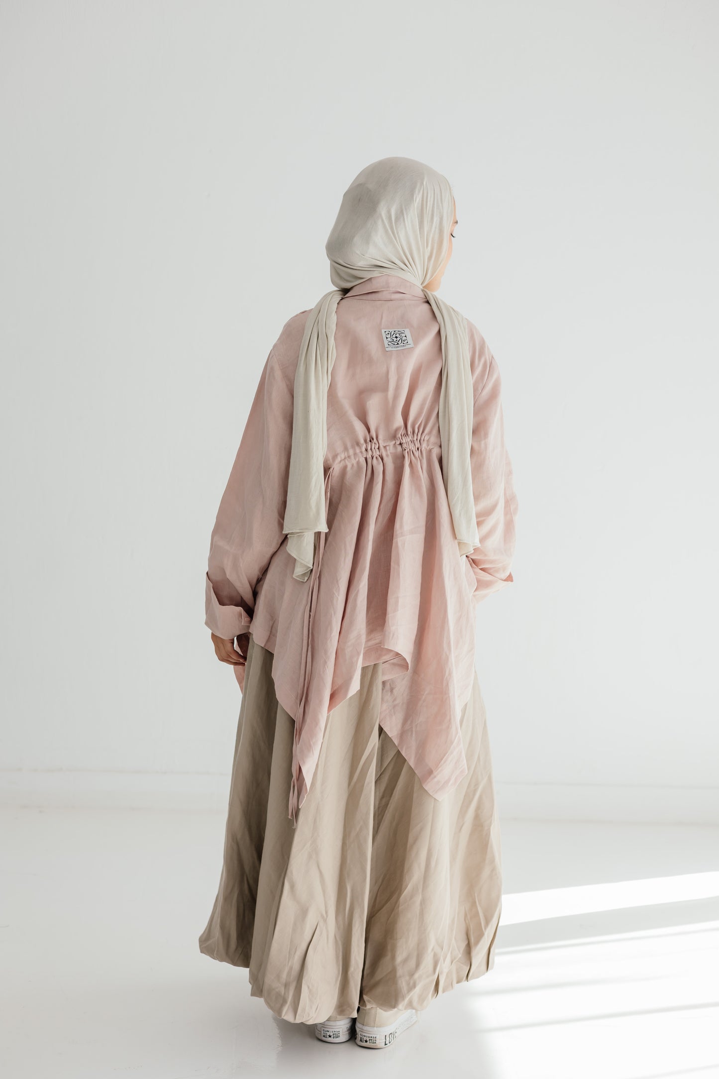 Elastic Kimono In Rose